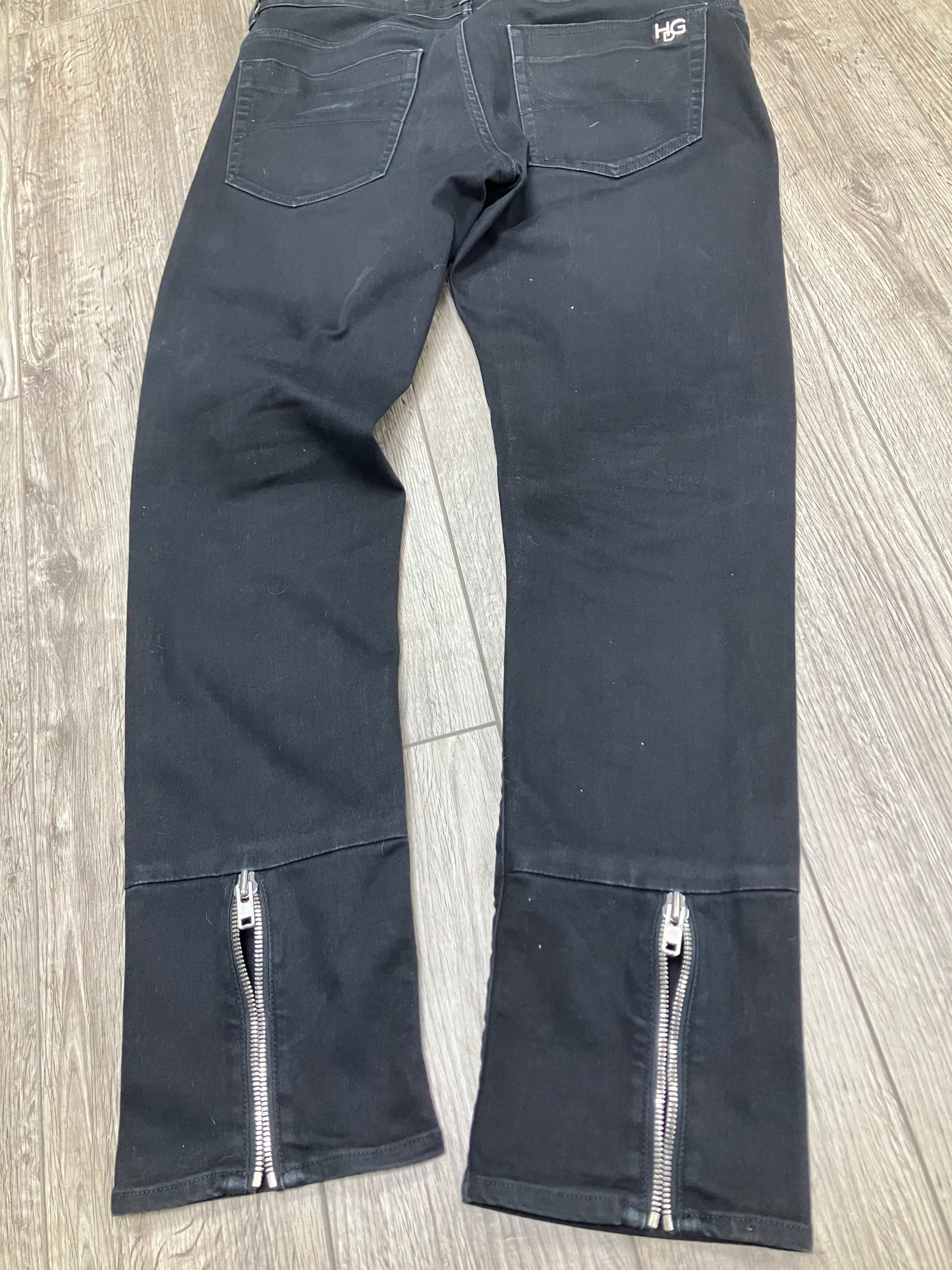 33-Givenchy Black Zipper Skinny jeans