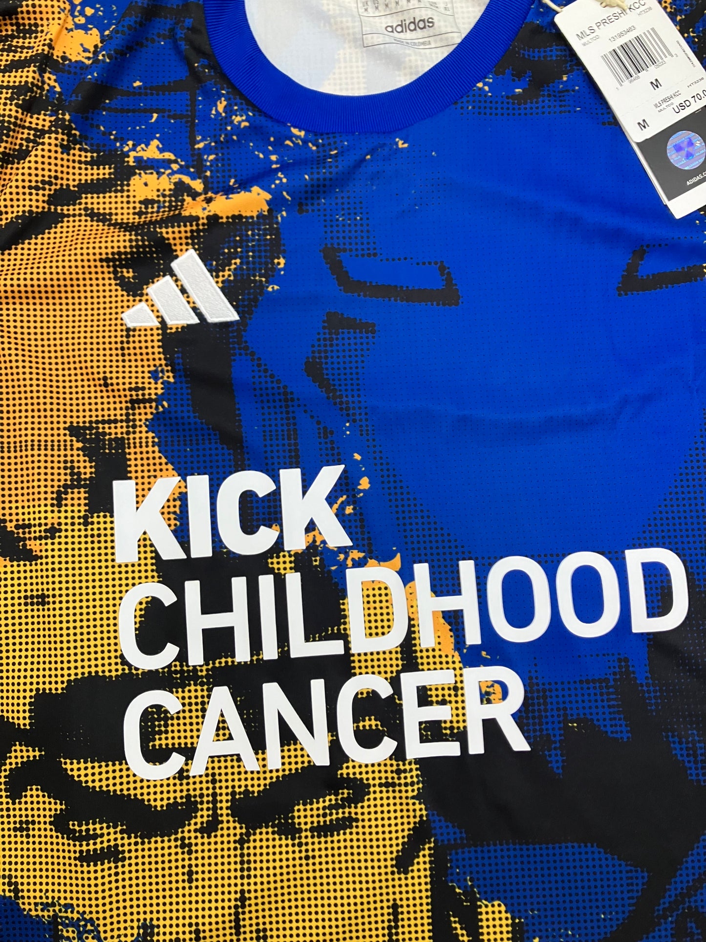 Adidas Marvel MLS Kick Childhood Cancer Pre-Match Jersey Size M