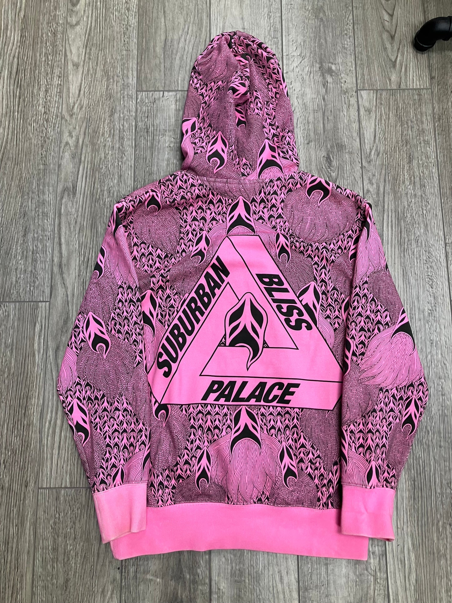 Palace Suburban Less Ghost Pink Hoodie Size S