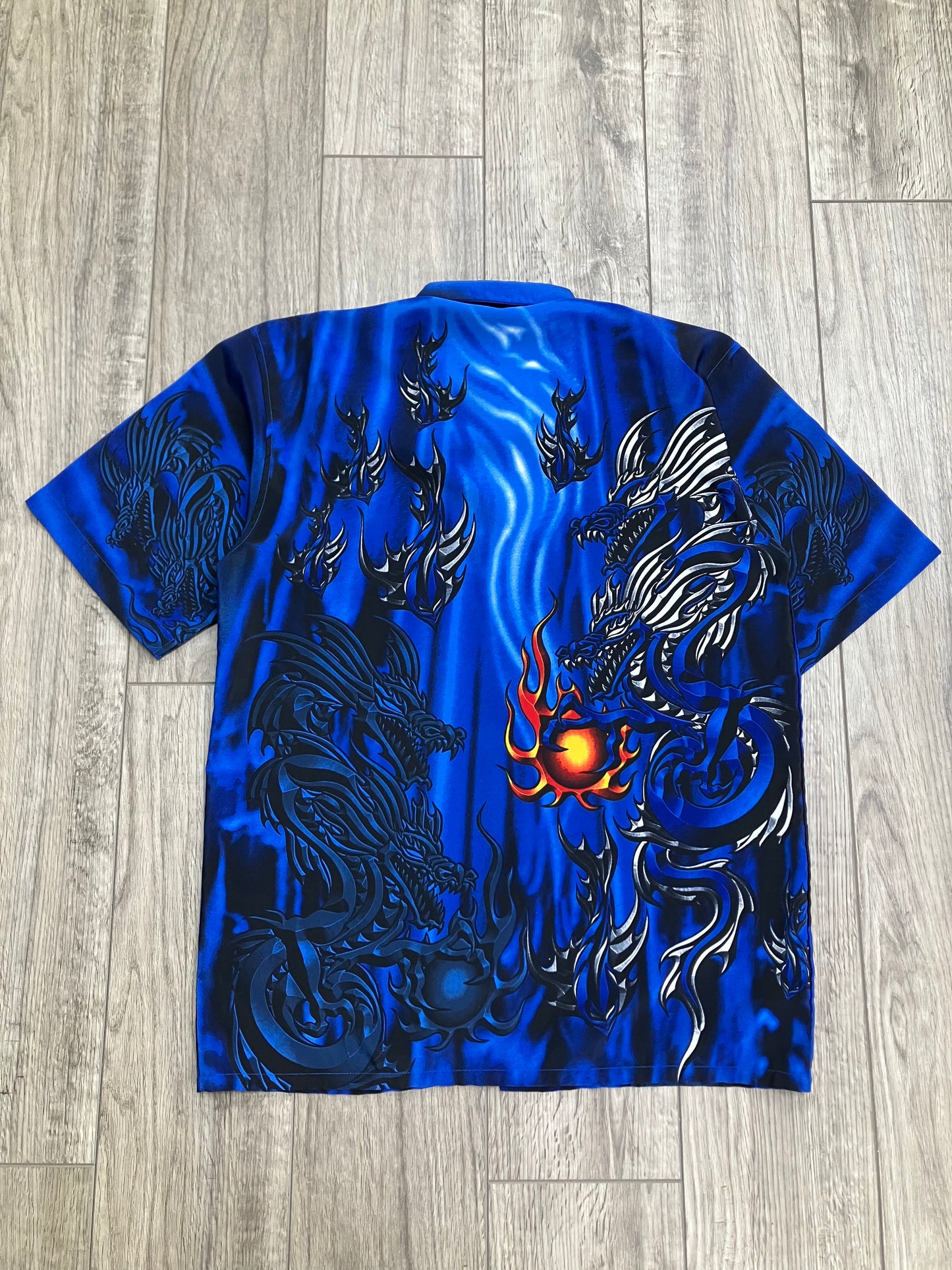 L-Y2K Double Dragon Button up