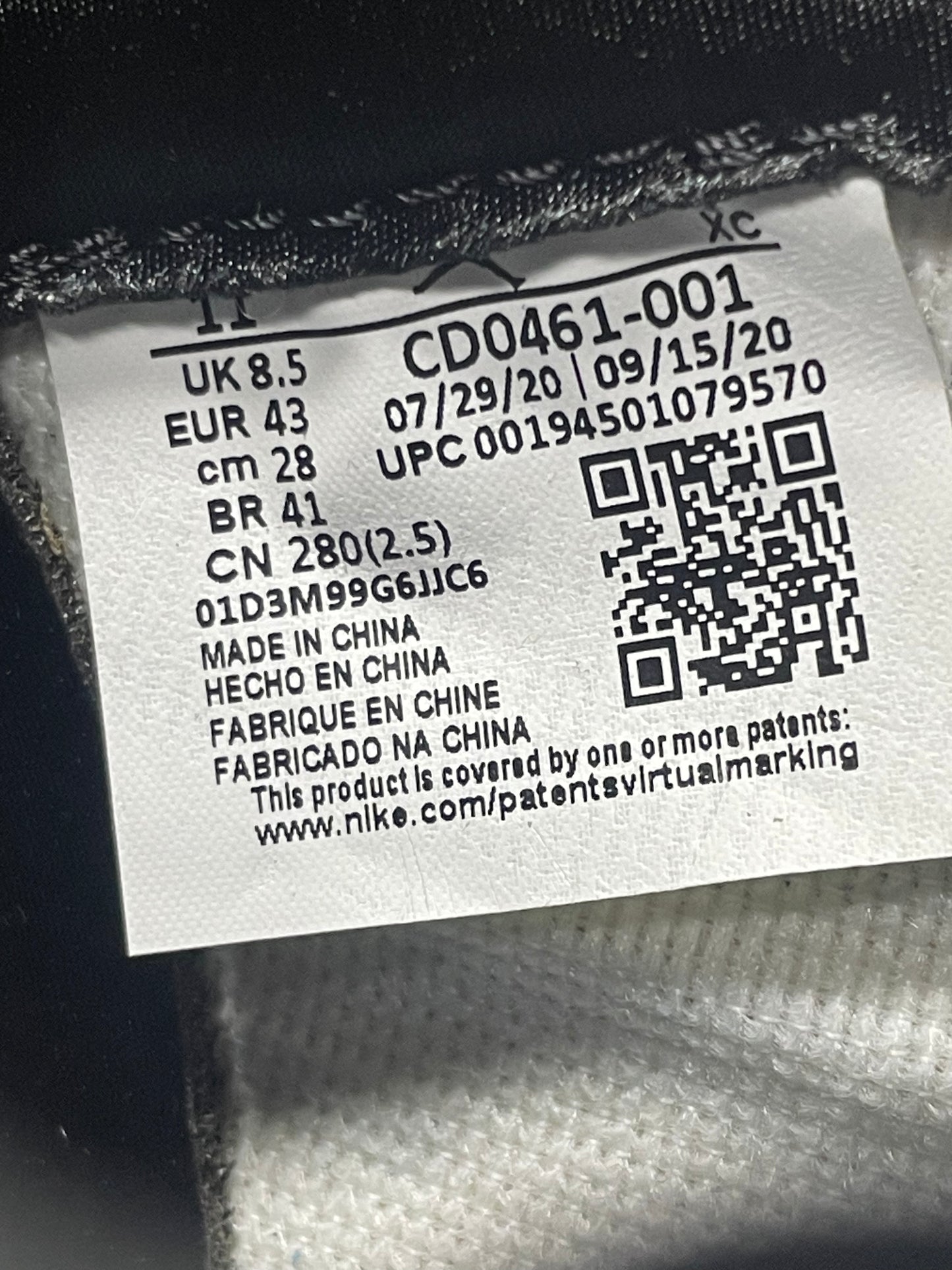 11W-Air Jordan 1 High Silver Toe