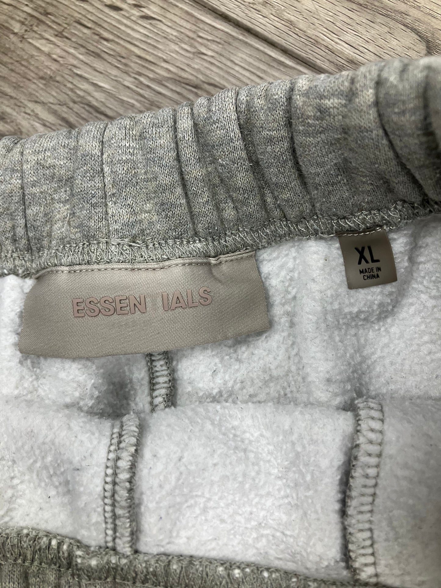 XL-Fear Of God Essentials Cotton Shorts Grey