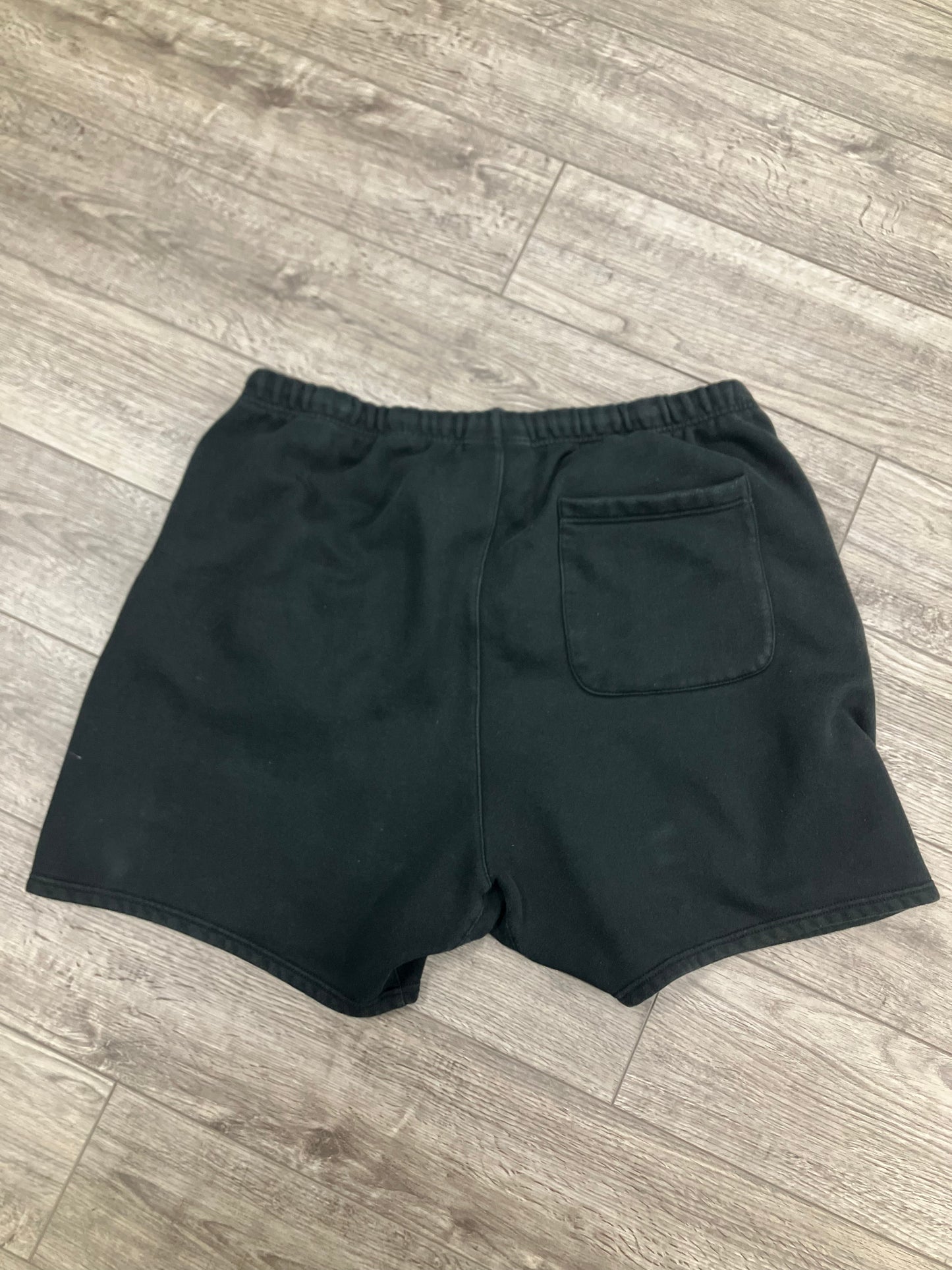 XL-Fear Of God Essentials Black Cotton Shorts