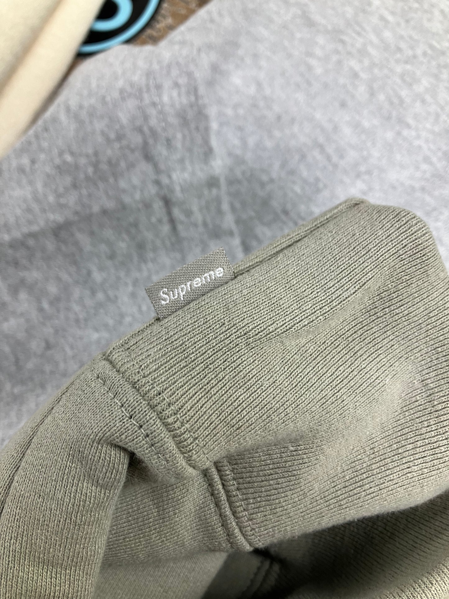 L-Supreme Small Box Logo Olive Green Hoodie