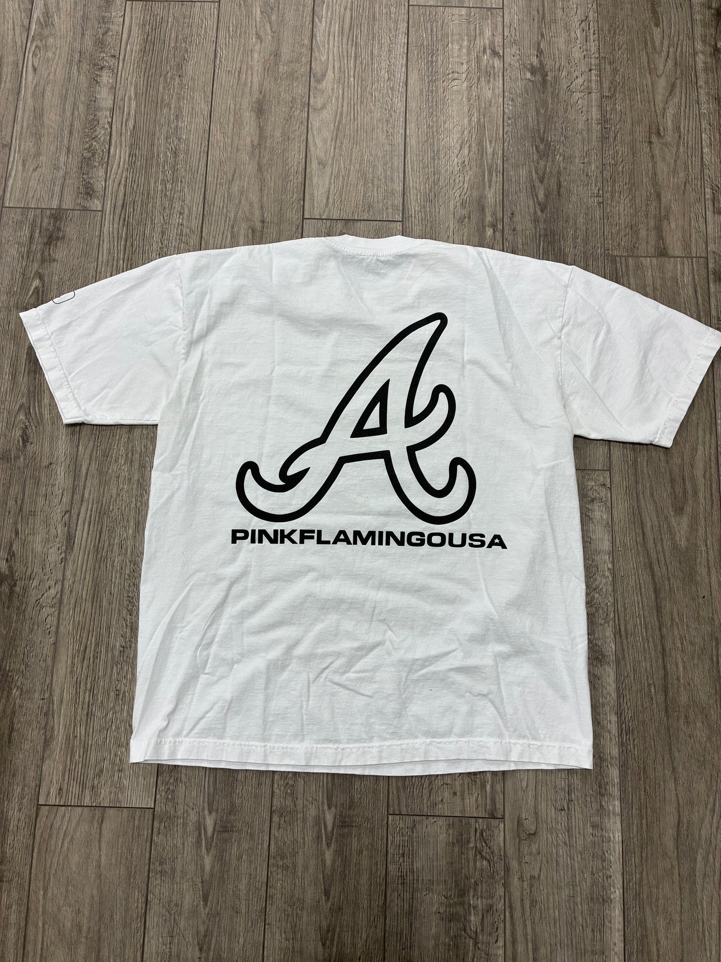 XL - Pink Flamingo USA White Logo T-Shirt