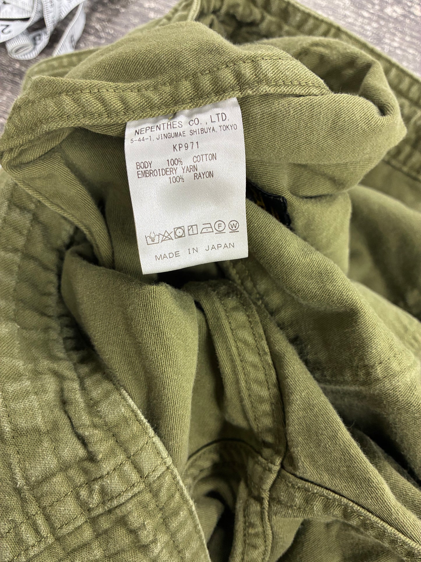 XL - Needles Hidden NY Olive Green String Fatigue Pants