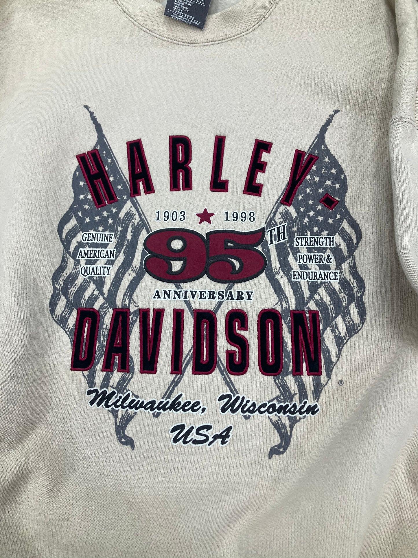 XXL-Harley Davidson Wisconsin Crewneck