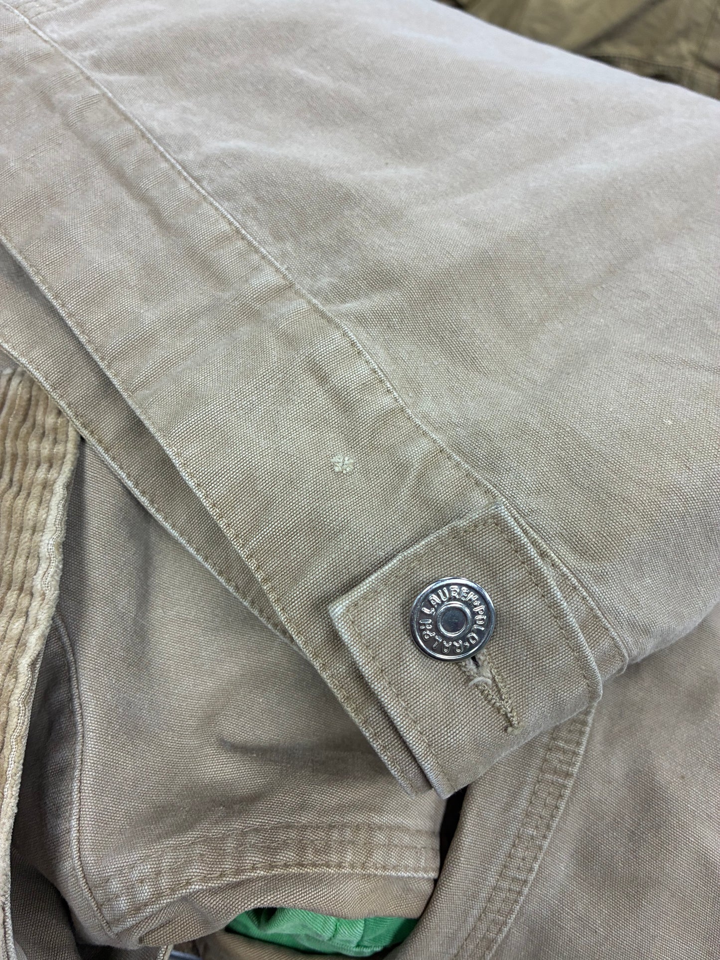 L - Vintage Polo Country Ralph Lauren Khaki Canvas Work Jacket