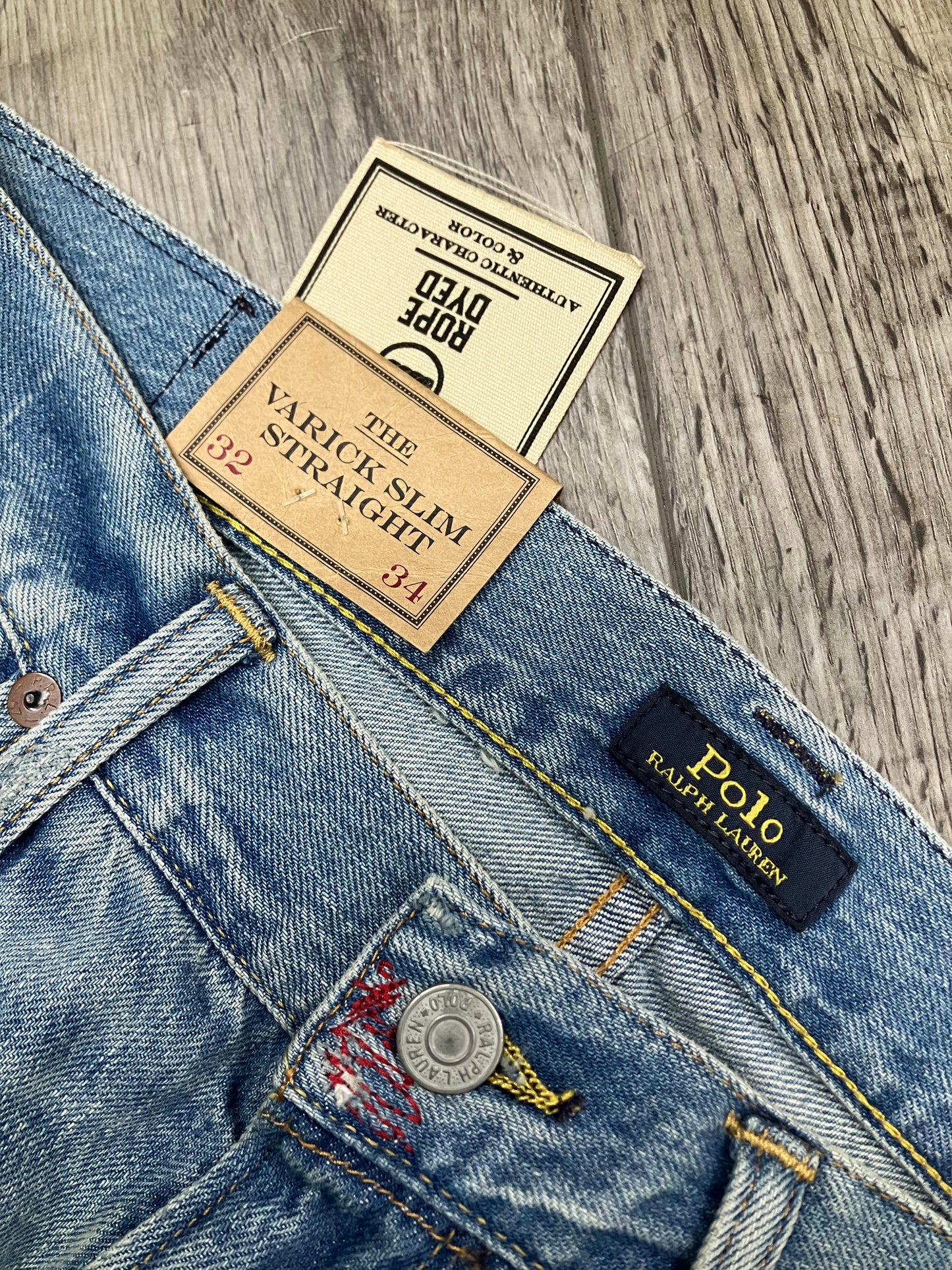 32-Polo Ralph Lauren Paisley Patchwork Jeans