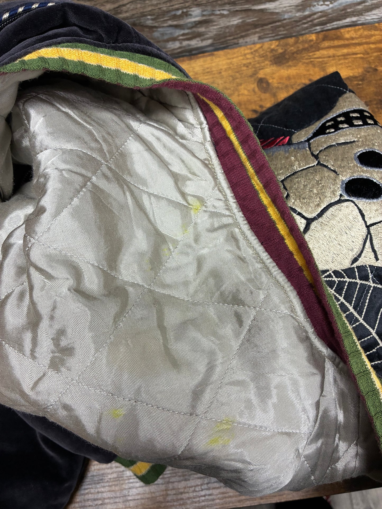 M - Kapital Velveteen Sham Pillow Bomber Jacket