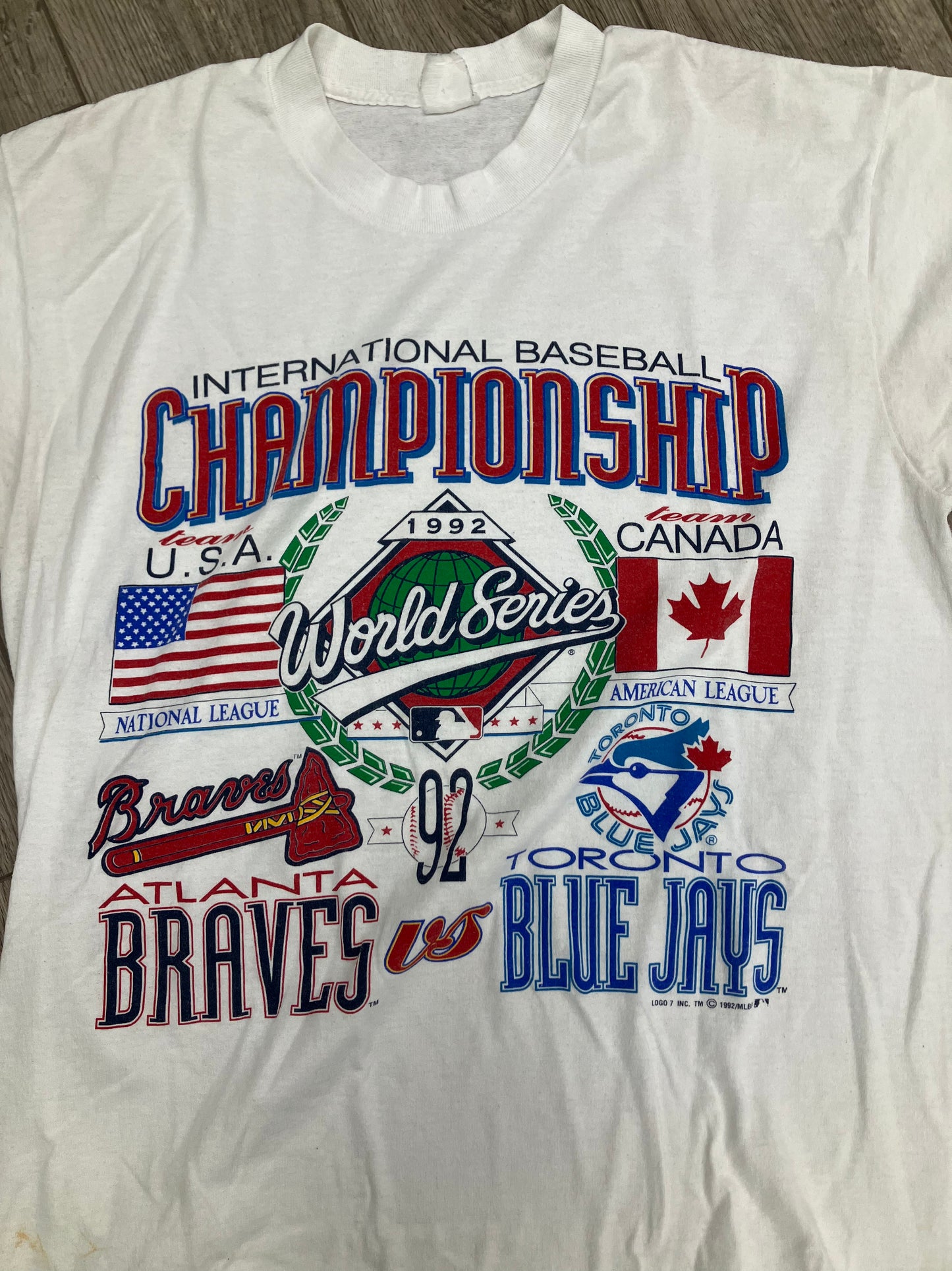 L-Braves vs Blue Jays 1992 tee