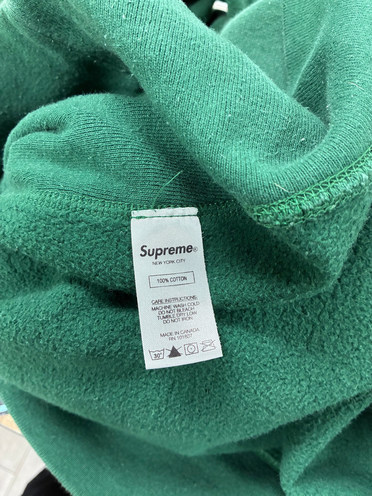 XL - Supreme Box Logo Dark Green Crewneck