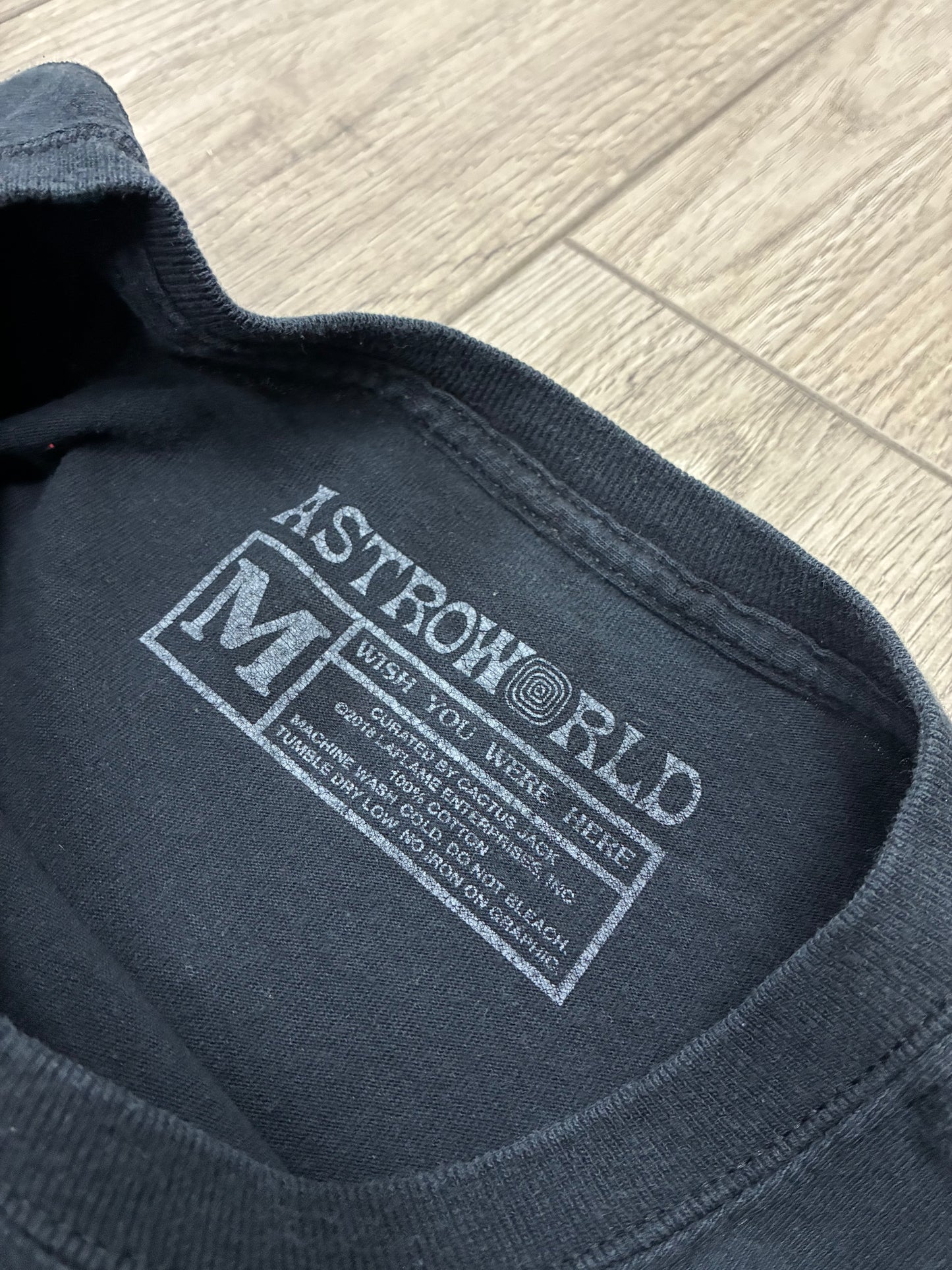 M - Travis Scott “Where were you” Astroworld Black T-Shirt