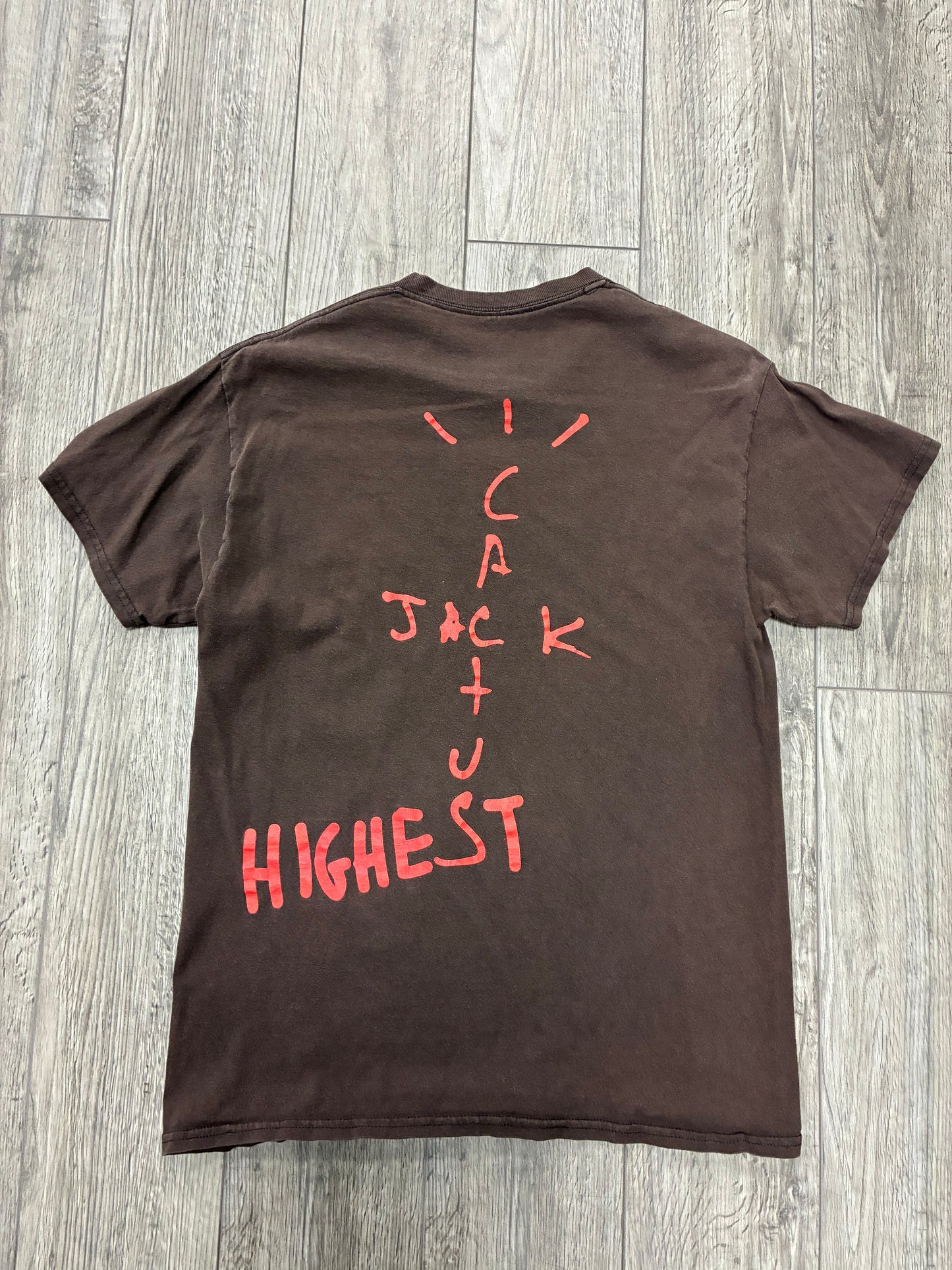 M - Cactus Jack Air Jordan “Highest” Brown T-Shirt