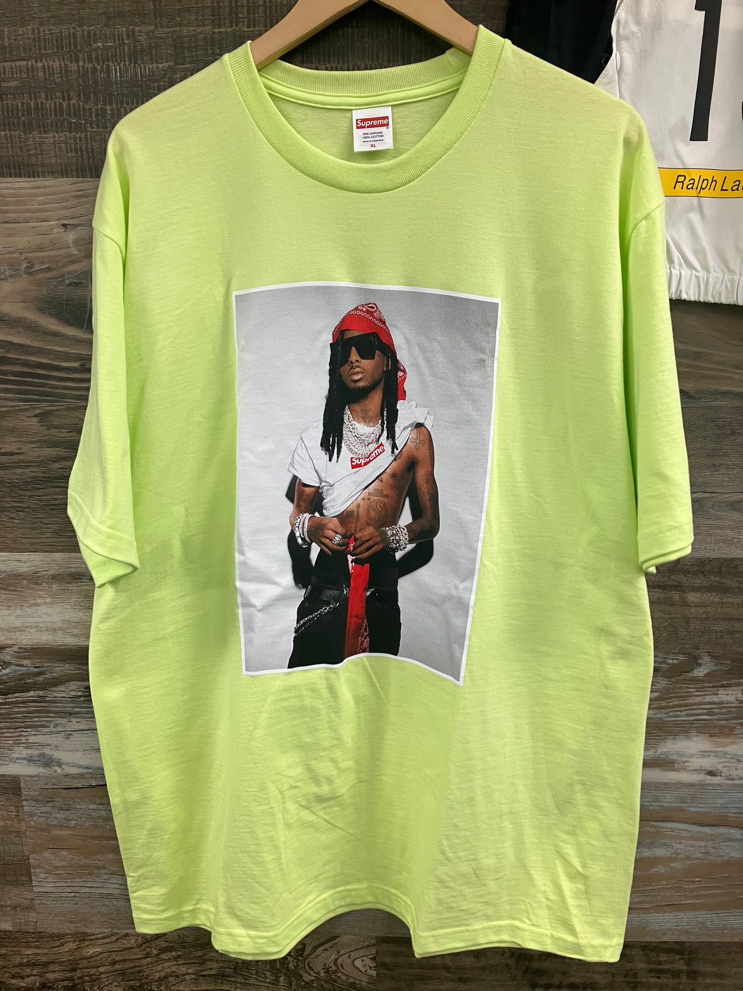 XL/XXL-Supreme Playboi Carti Neon Green Tee