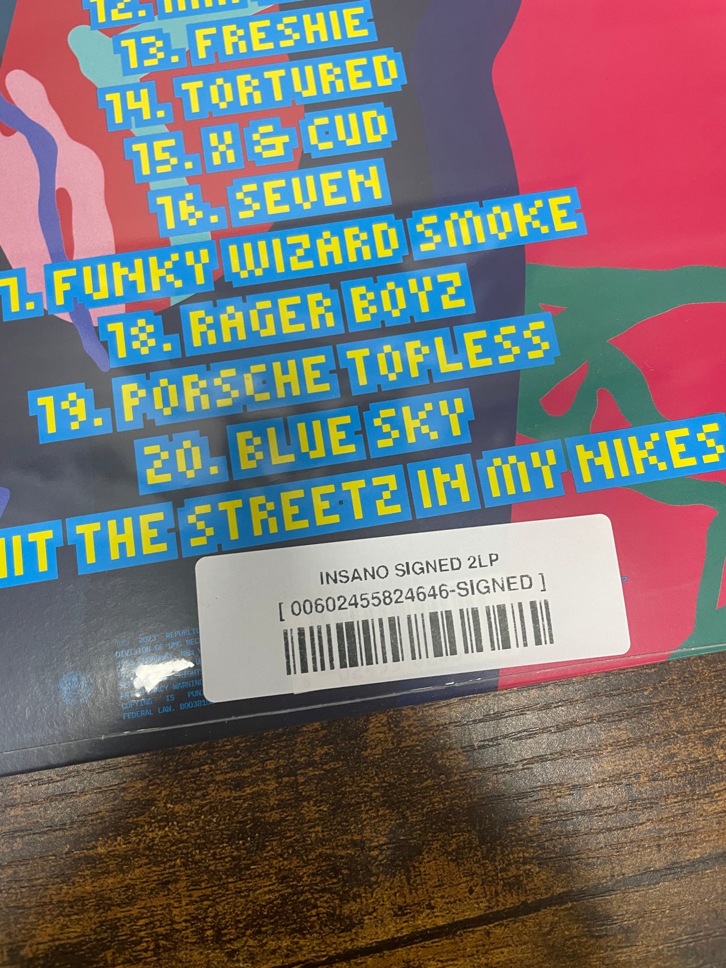 Kid Cudi Signed INSANO Vinyl Album