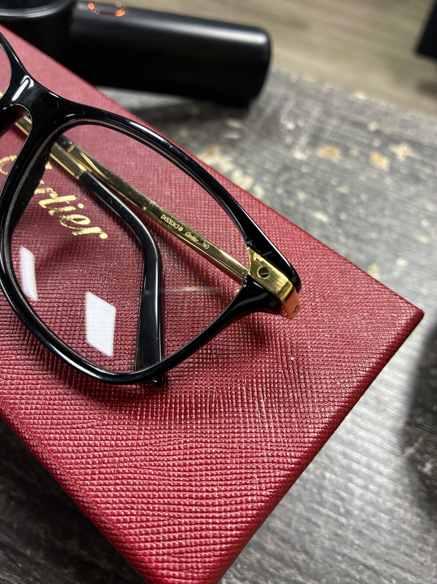 OS - Cartier Black Gold Frames