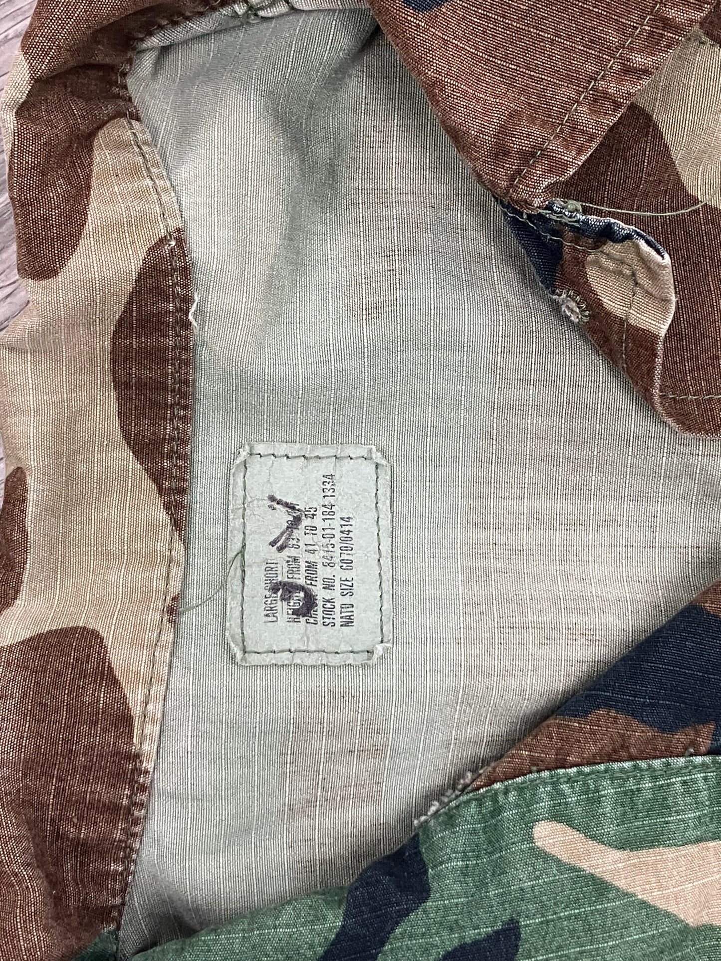 L-Military Camo jacket