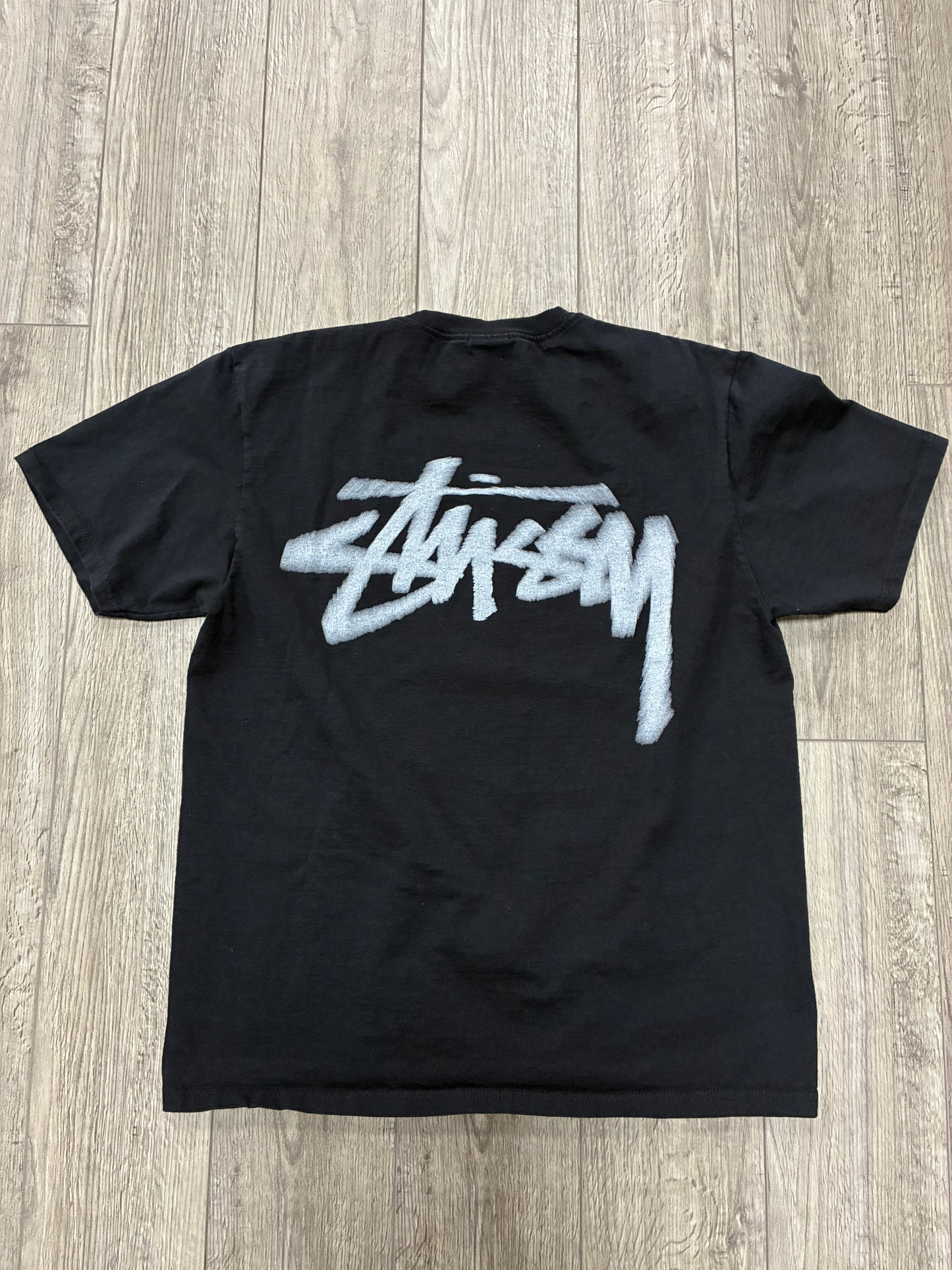 M - Stussy Dizzy Logo Black T-Shirt