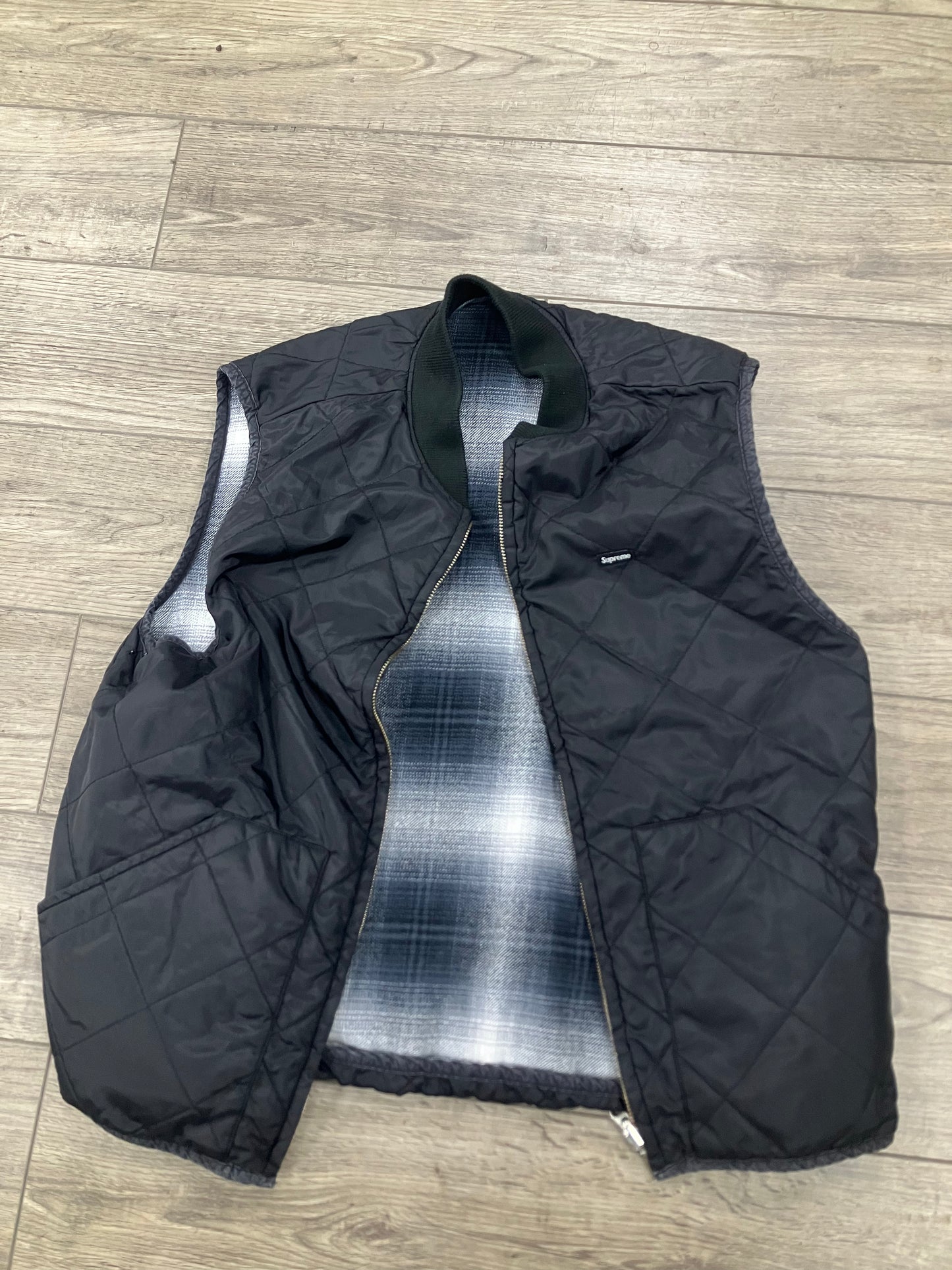 M-Supreme Reversible Plaid Vest