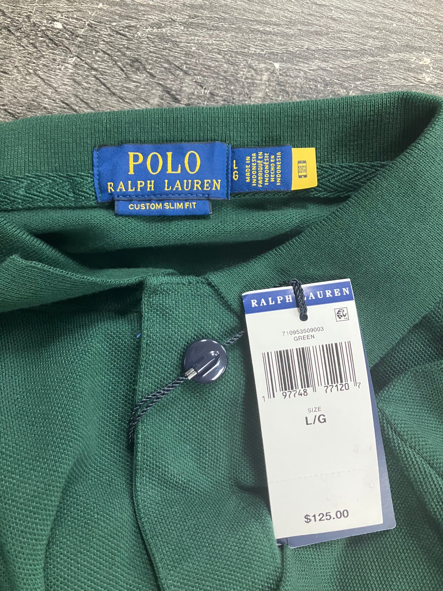 L-Ralph Lauren Triple Horse Polo green