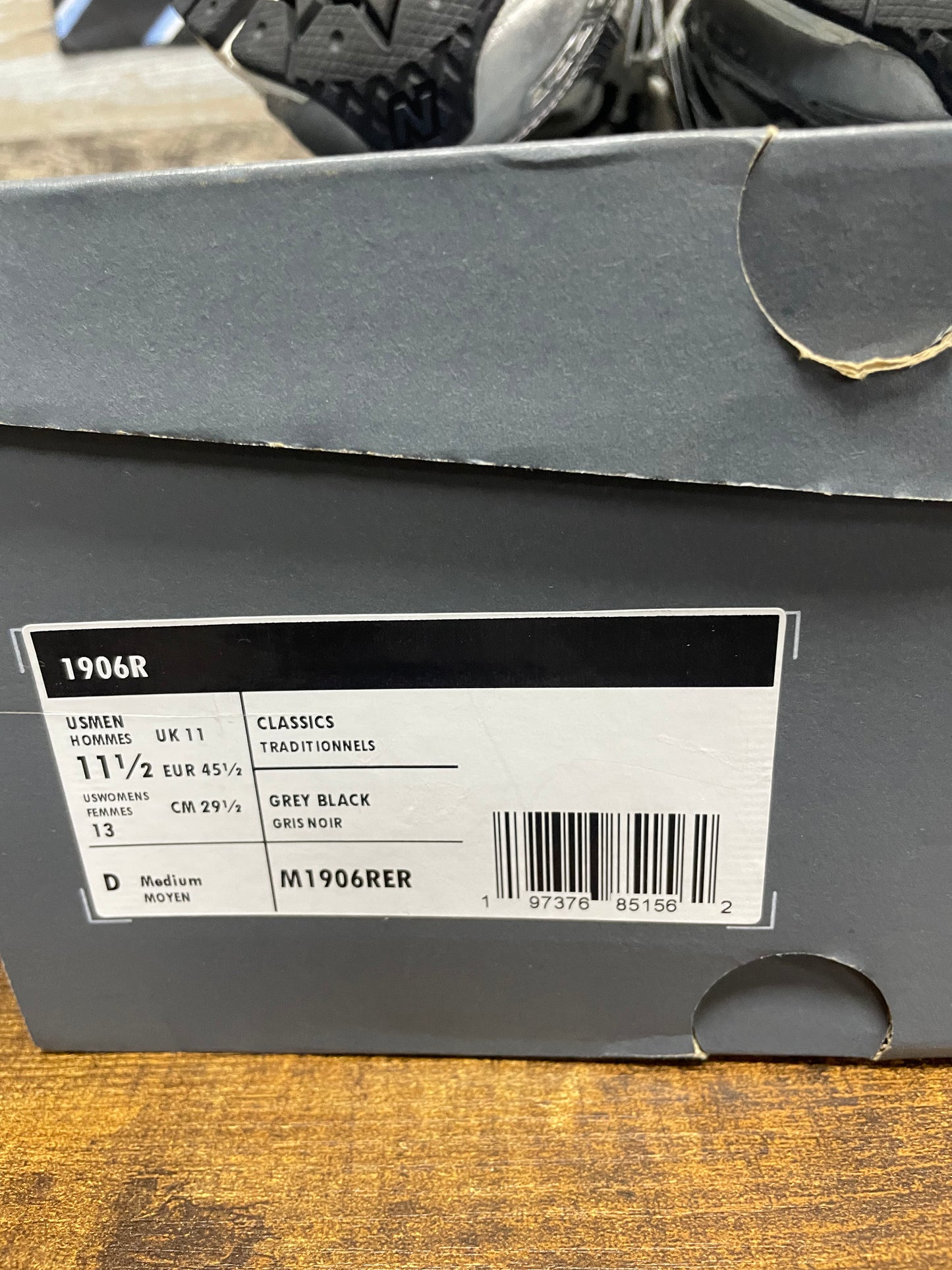 11.5-New Balance 1906R Silver Black