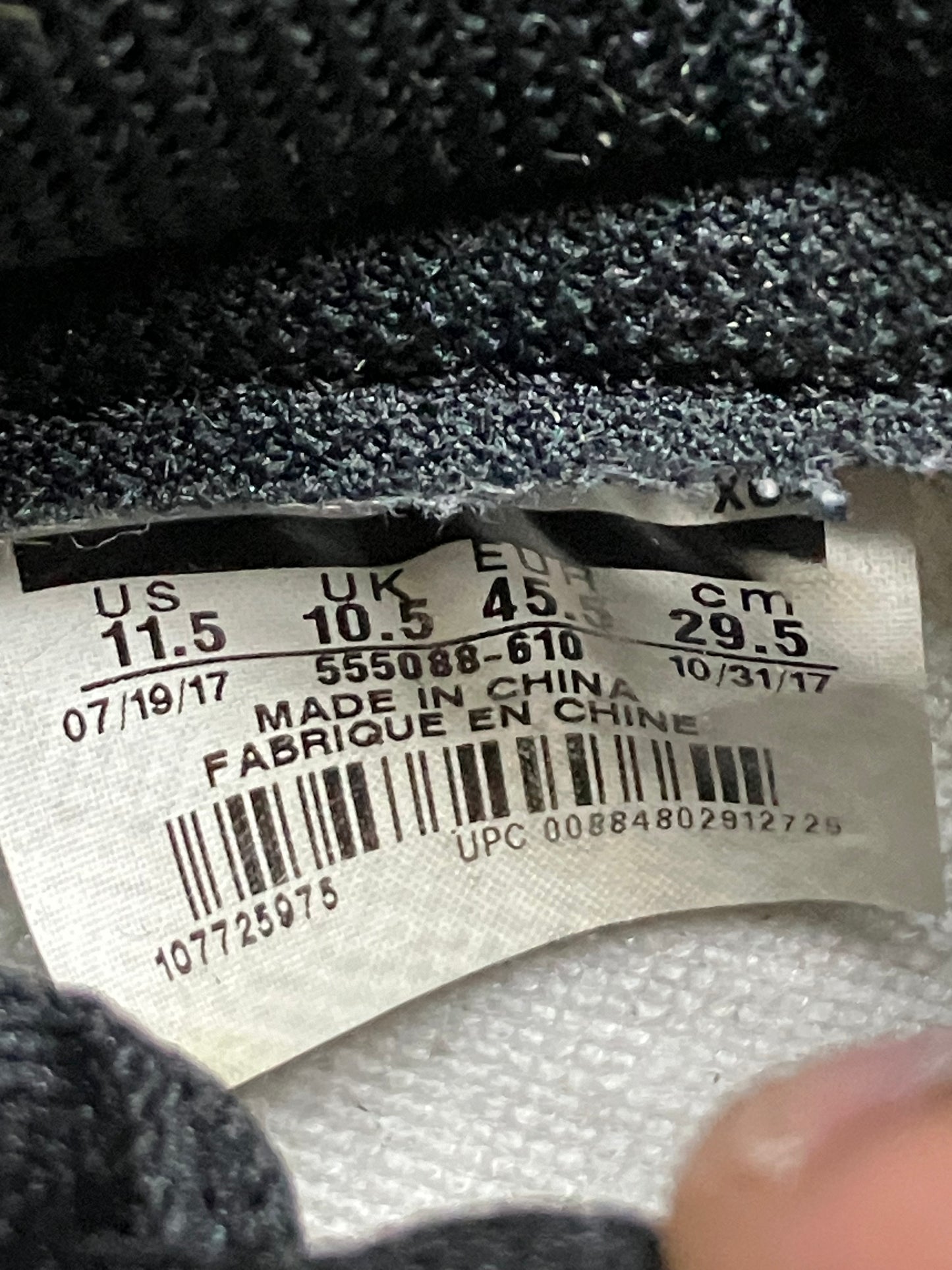 Jordan 1 Retro High Bred Toe Size 11.5