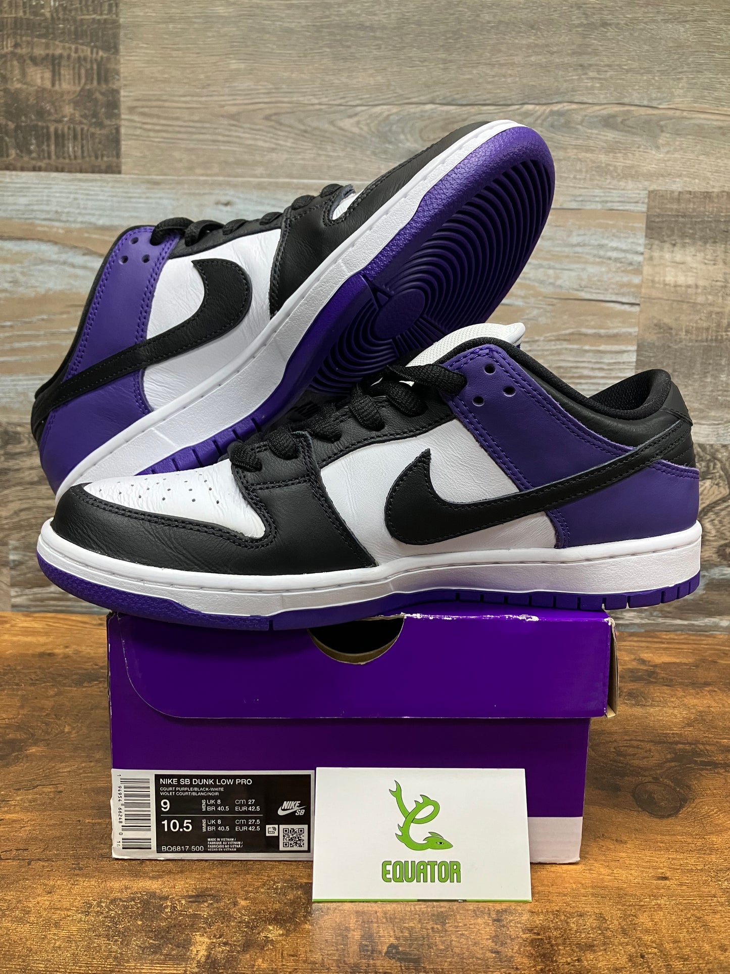 Nike SB Dunk Low Court Purple Size 9