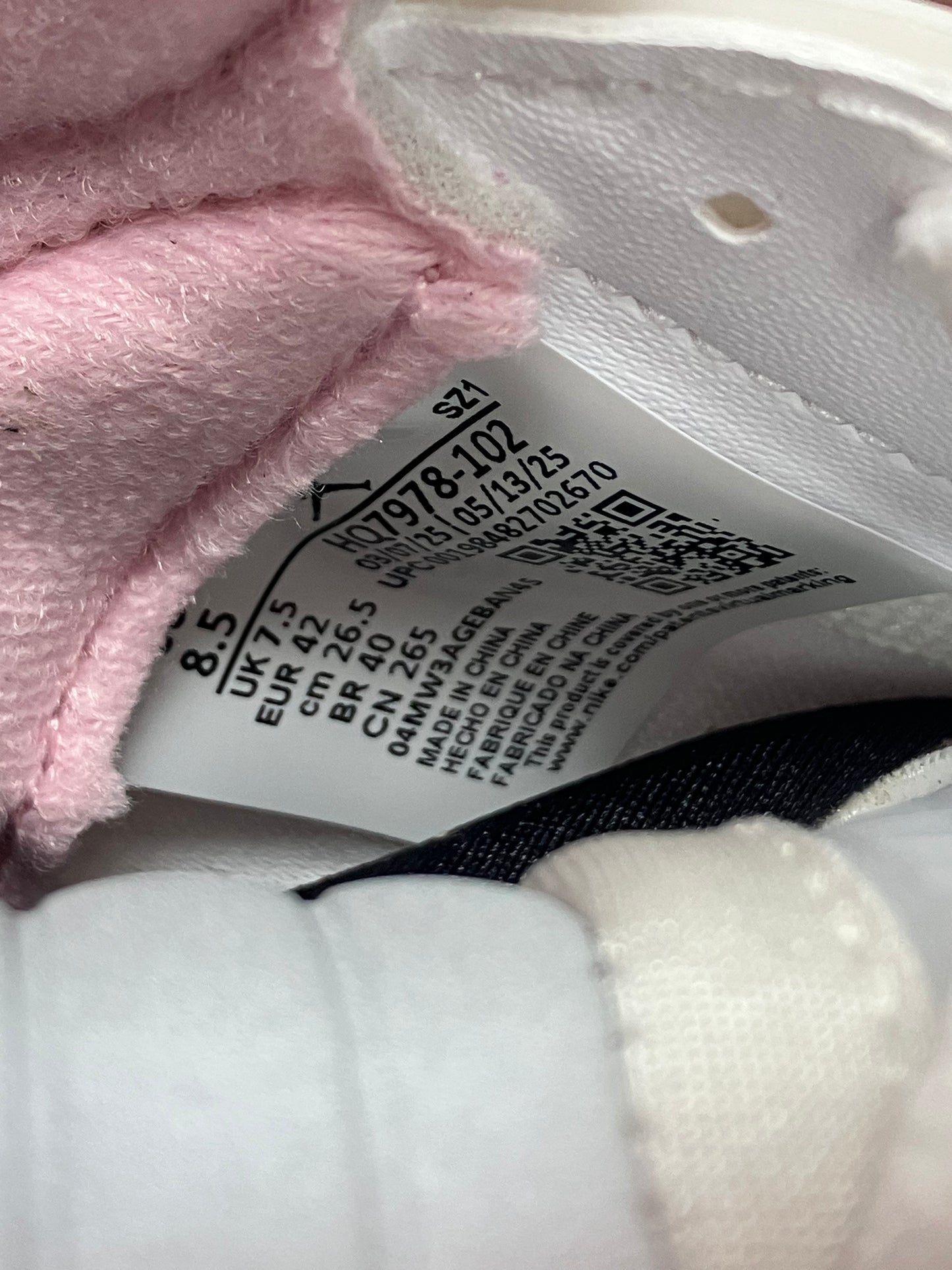 8.5-Air Jordan 5 Soft Pink