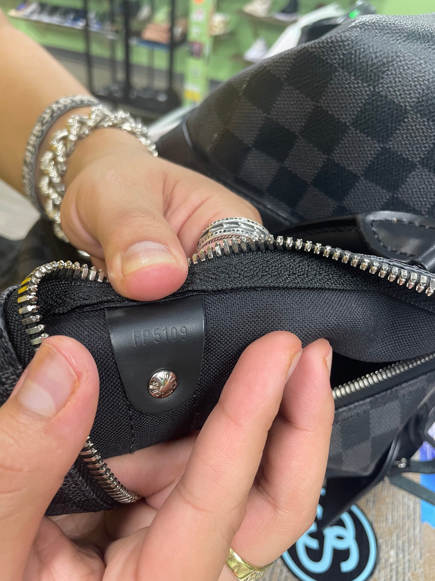 Louis Vuitton Black Monogram Duffle Bag