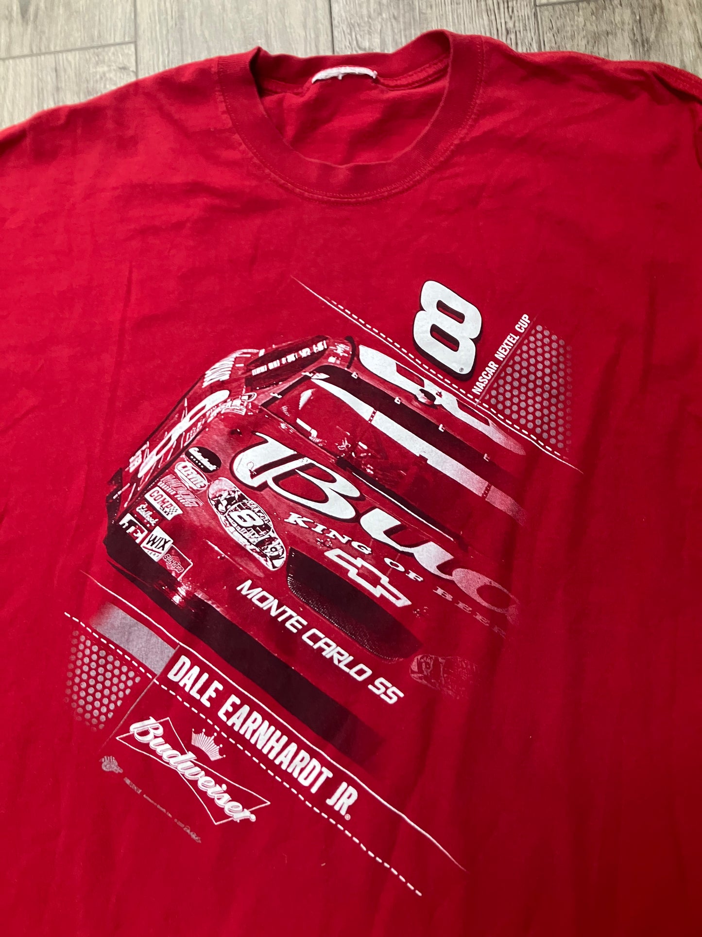 Dale Earnhardt Jr Red Long Sleeve Tee Size XL