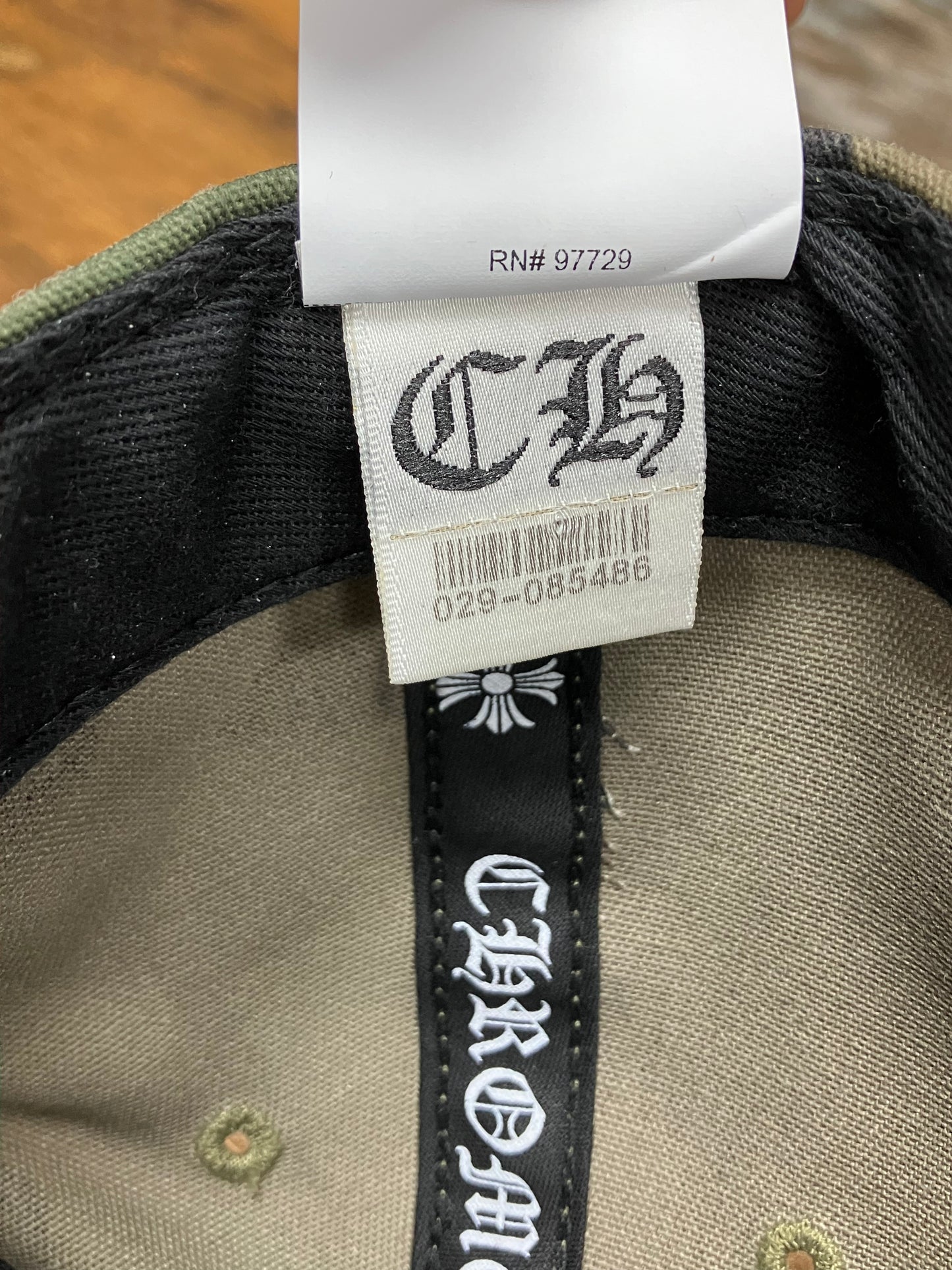 OS-Chrome Hearts “CH” Camo Trucker Hat