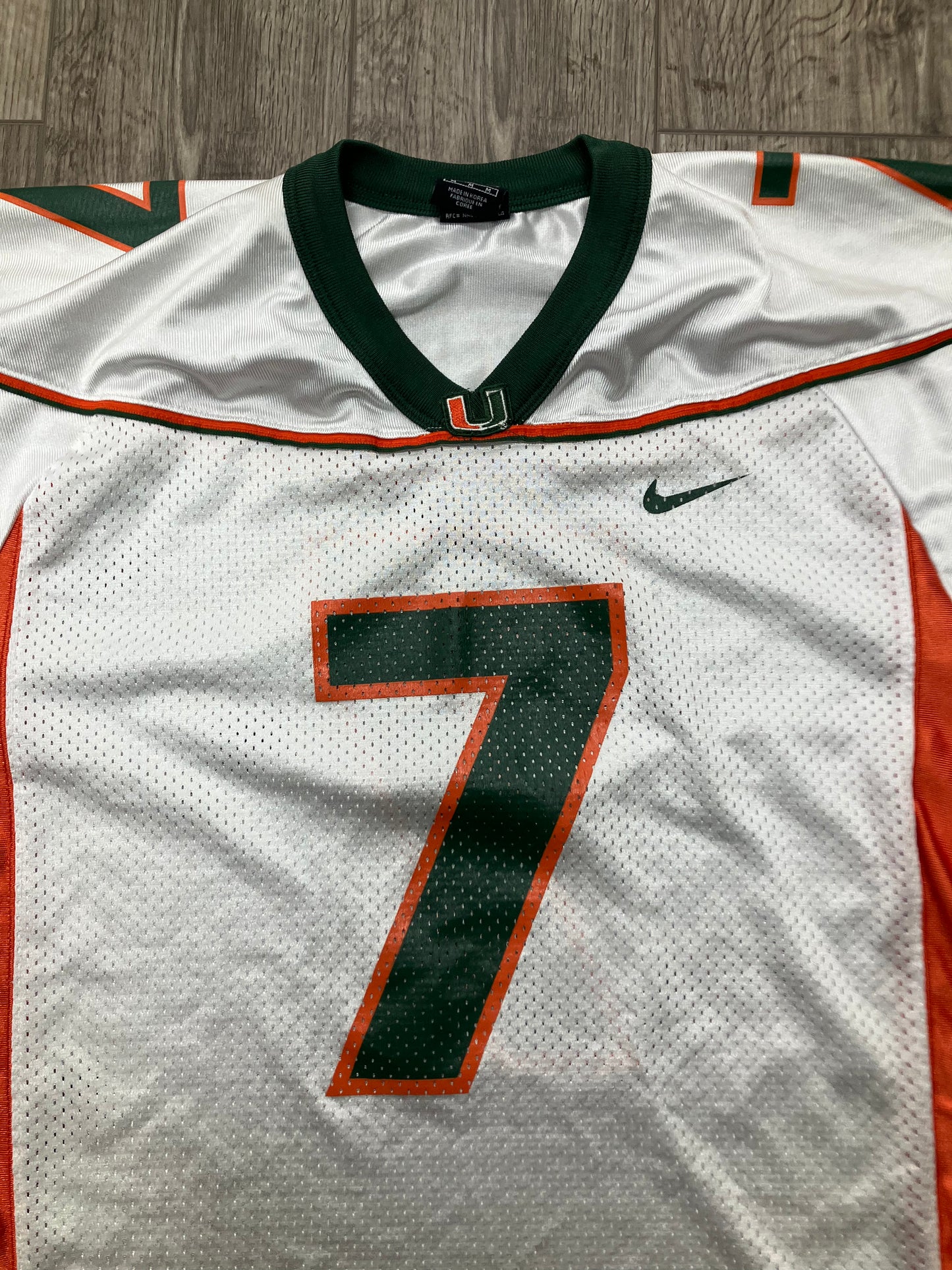 Nike University of Miami Hurricanes Jersey Size M