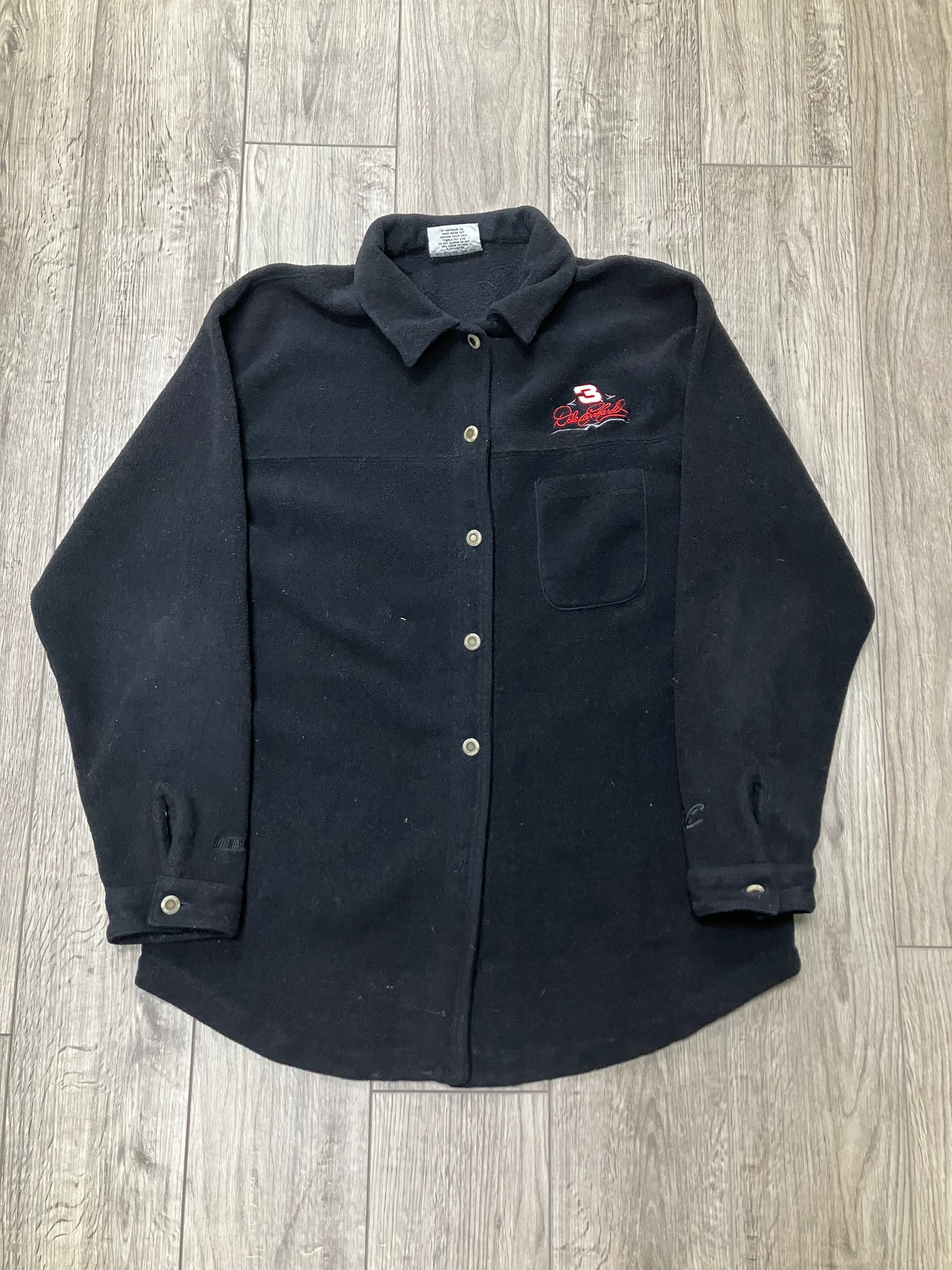 Dale Earnhardt Fleece Button Up Shirt Size L