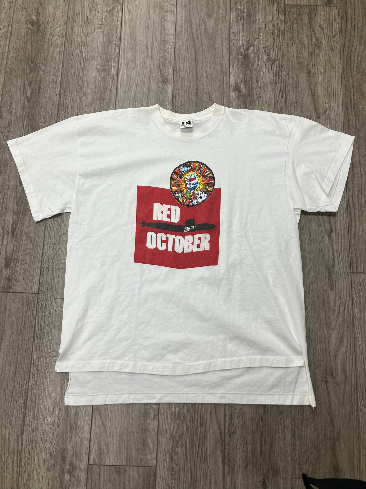 Vintage Red October Coke Tee Size XL