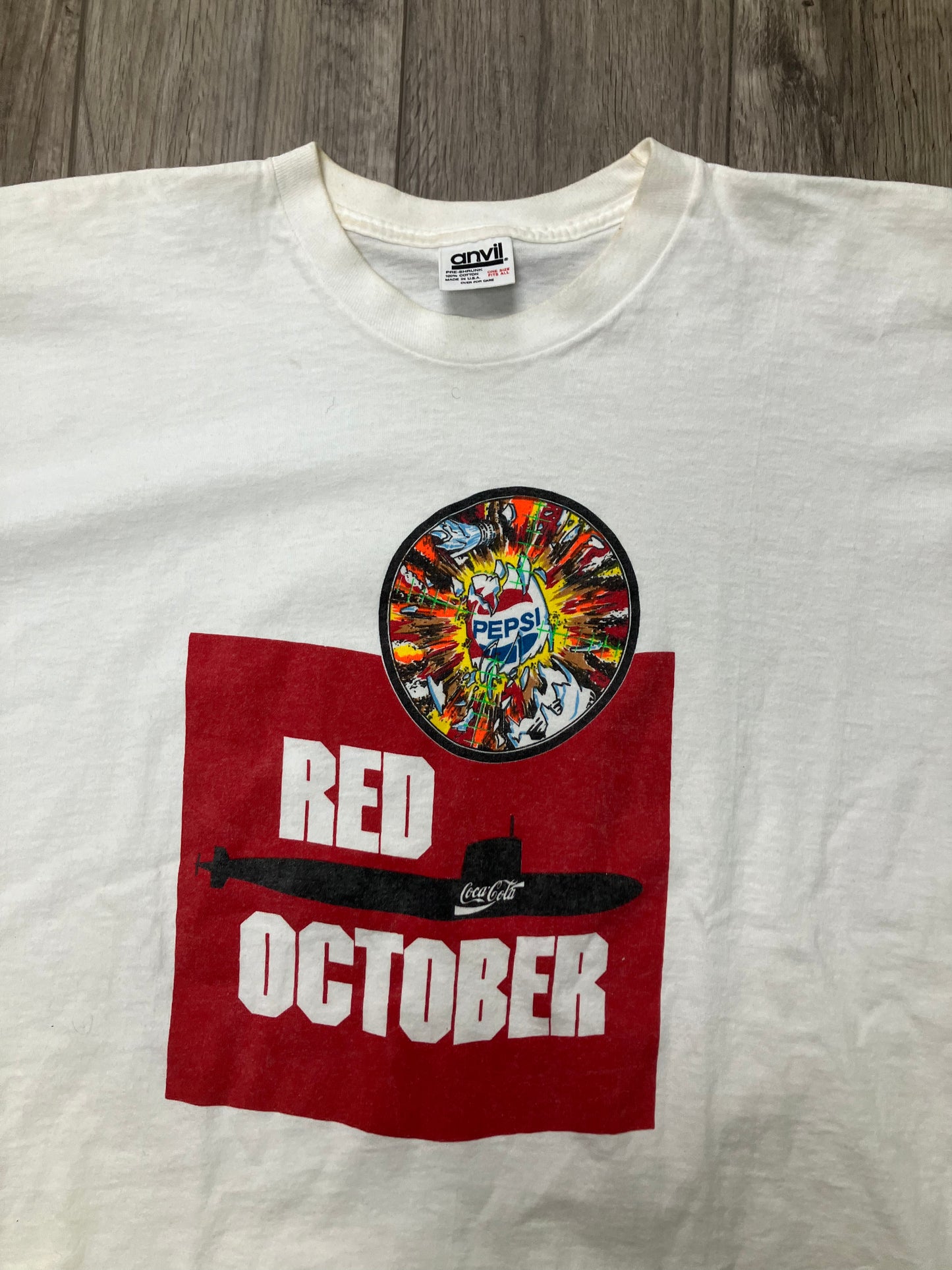 Vintage Red October Coke Tee Size XL