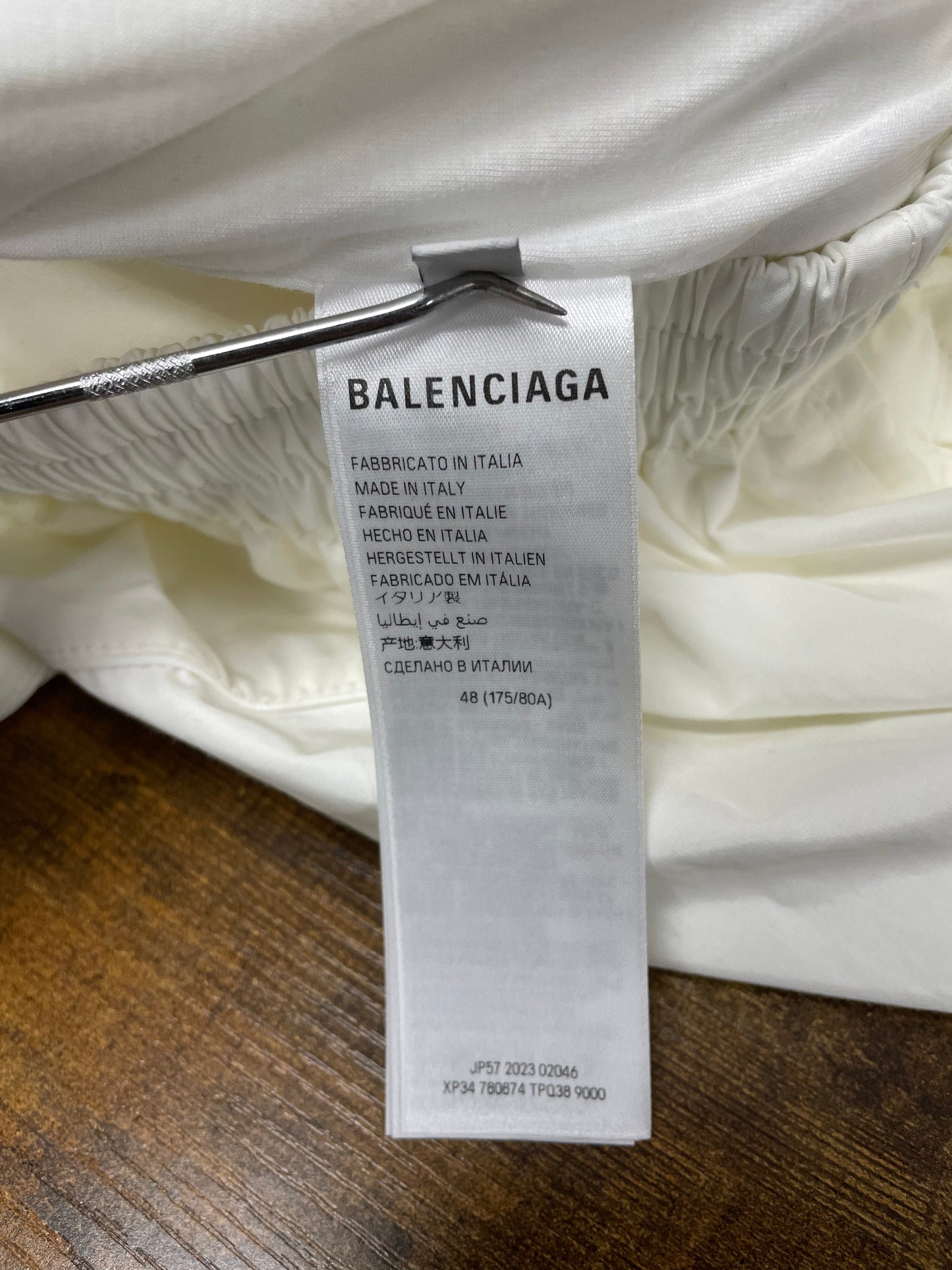 48-Balenciaga White Soccer Tracksuit Pants