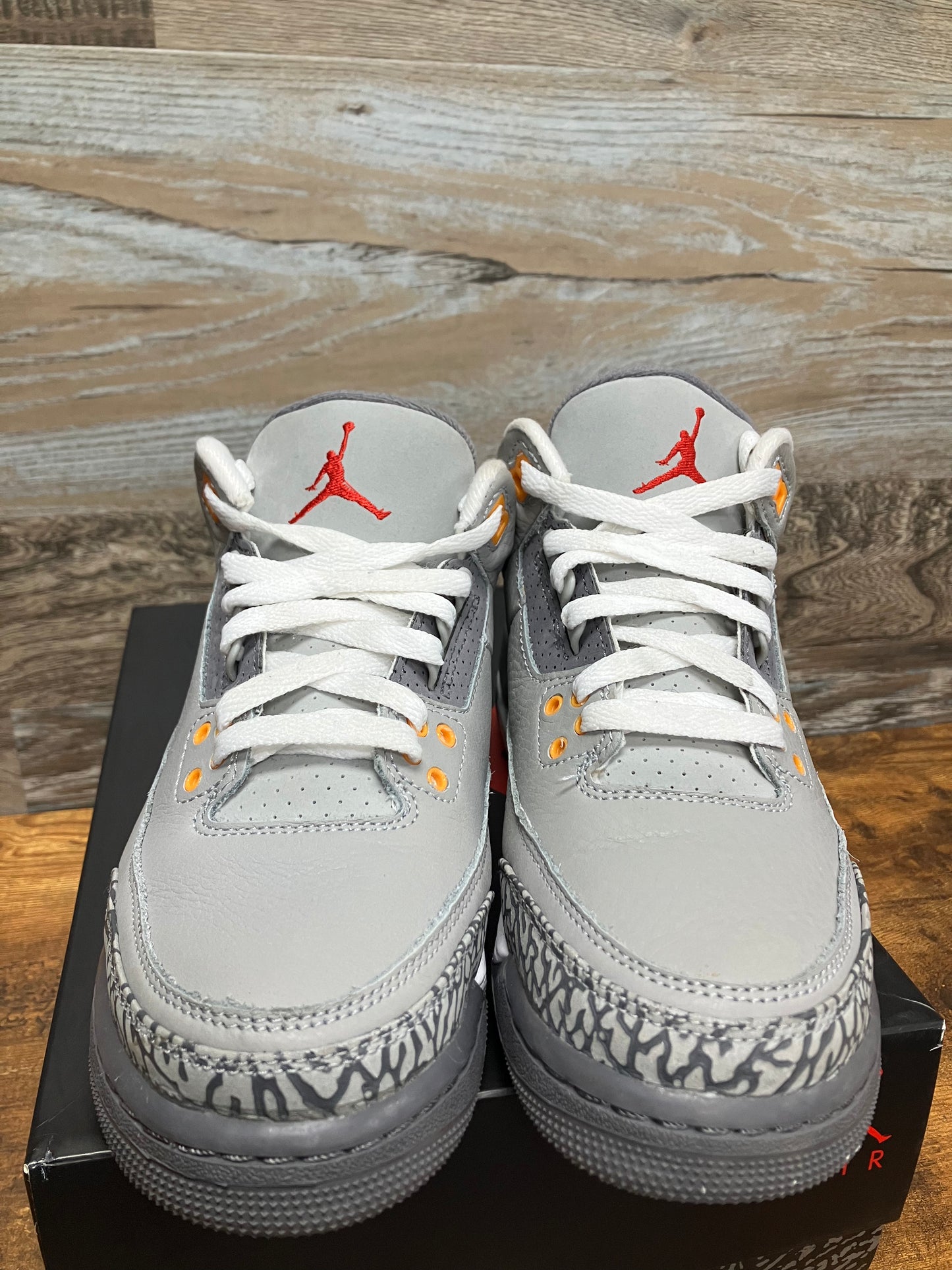 7Y-Air Jordan 3 cool grey