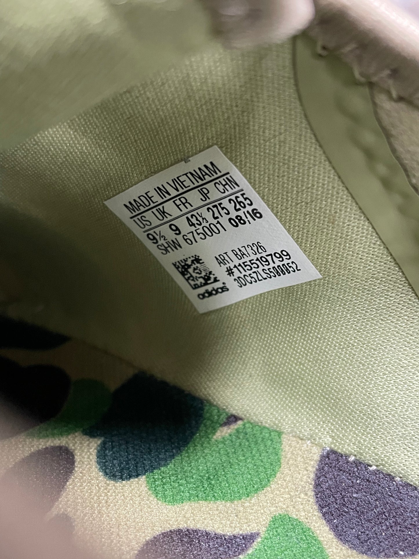 9.5-Bape Adidas NMD_R1 Olive Camo