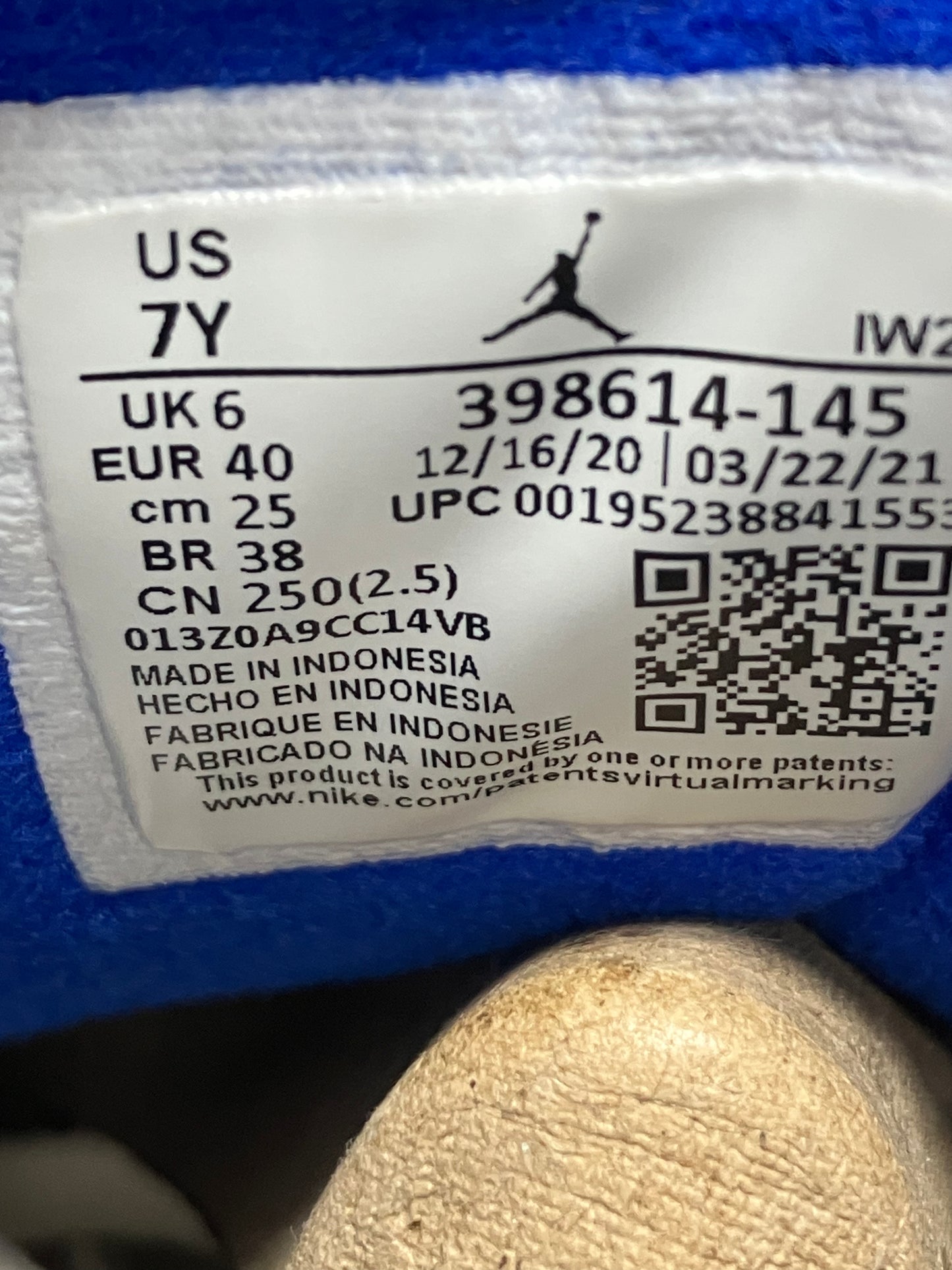 7Y-Air Jordan 3 Racer Blue