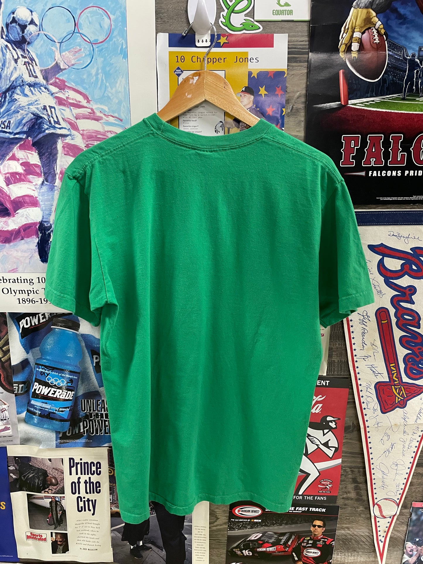 M-Supreme Green Warm Up Tee