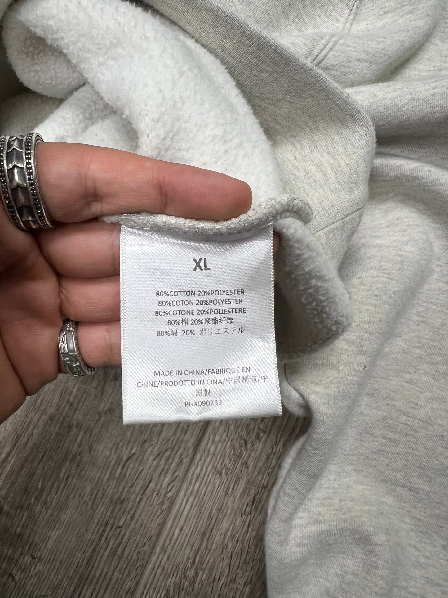 XL-Fear Of God Essentials Grey hoodie