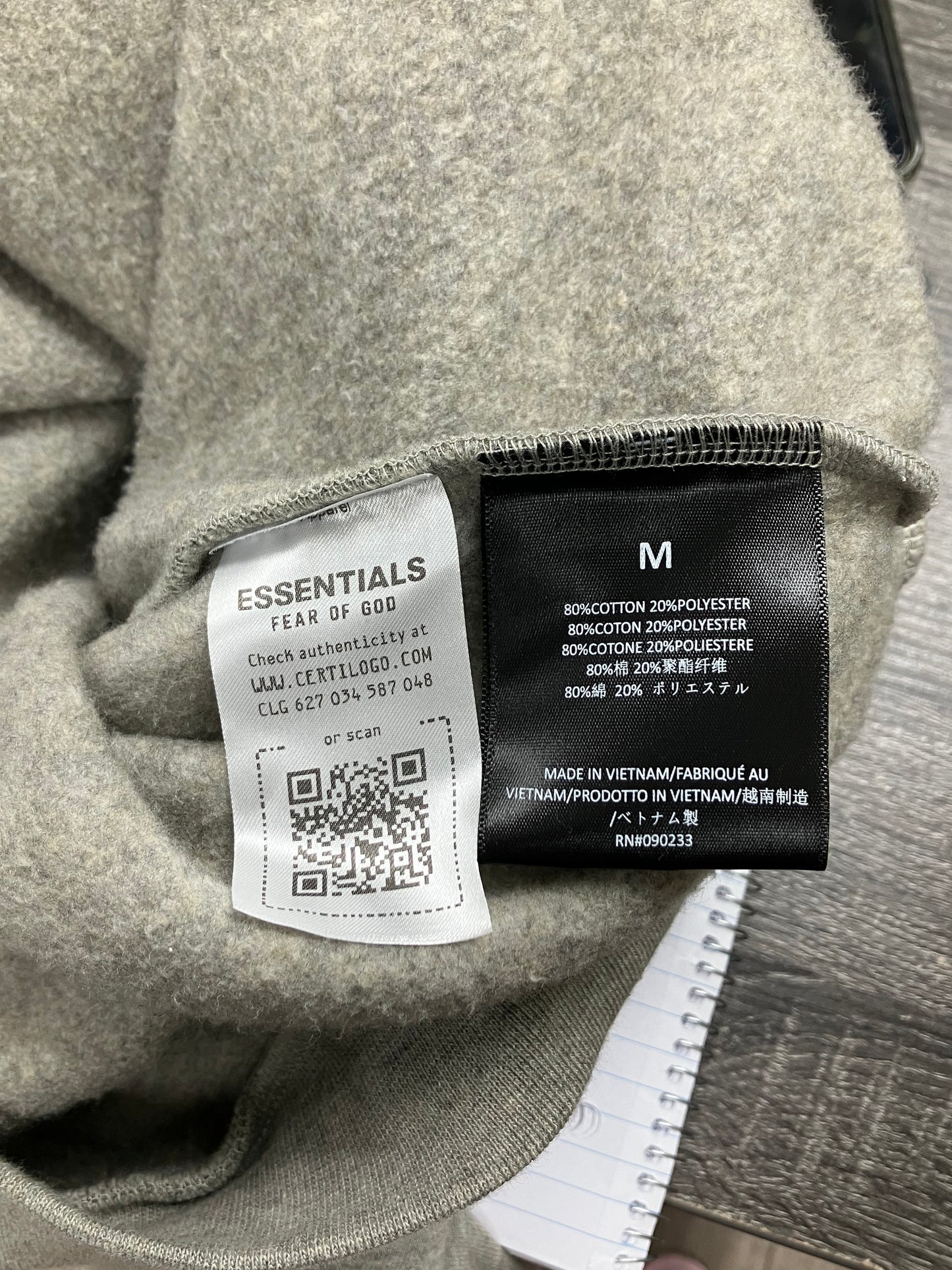 M-FOG State Grey Hoodie
