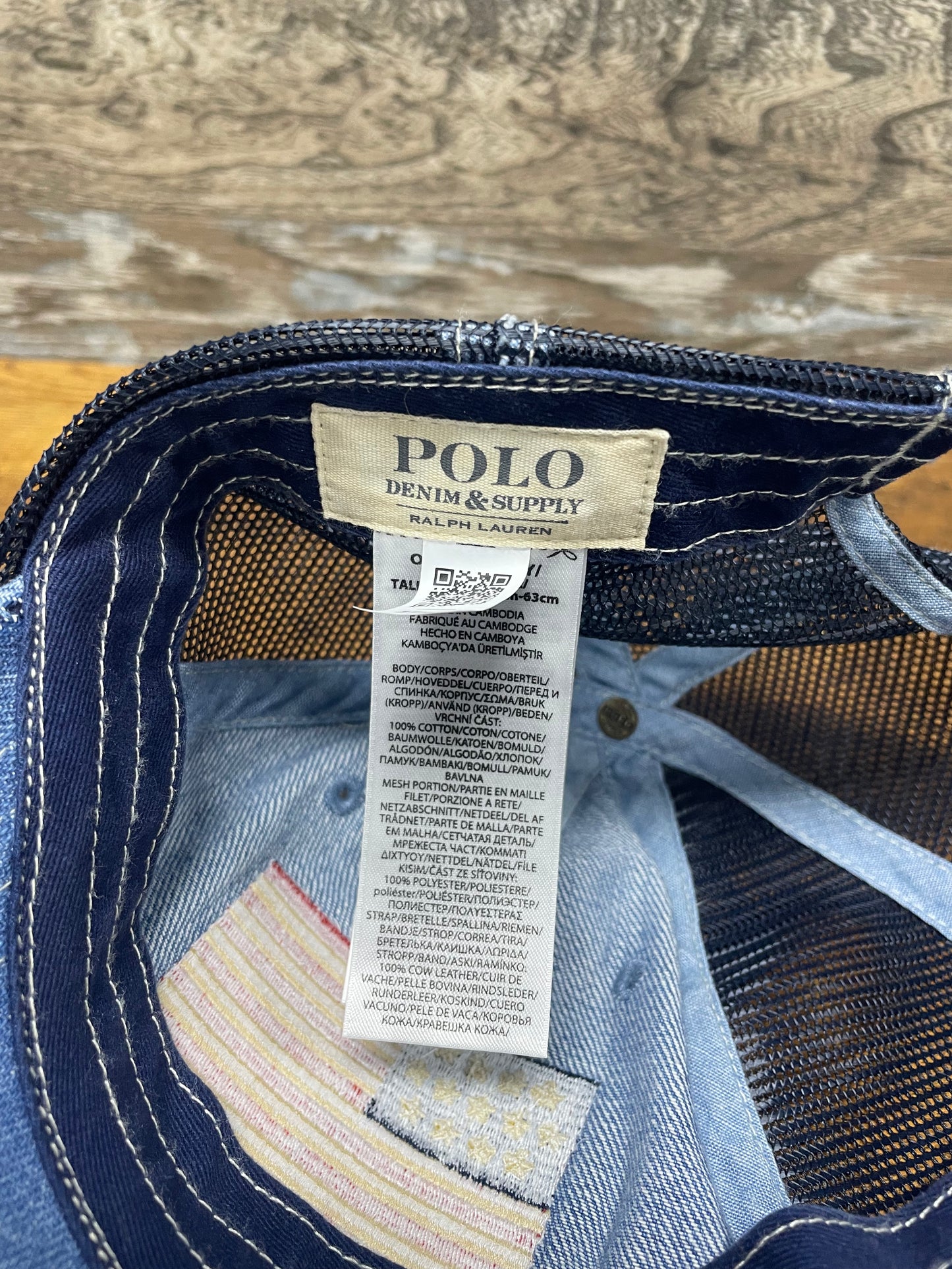 OS-Polo Denim & Supply Flag Denim Ball Cap
