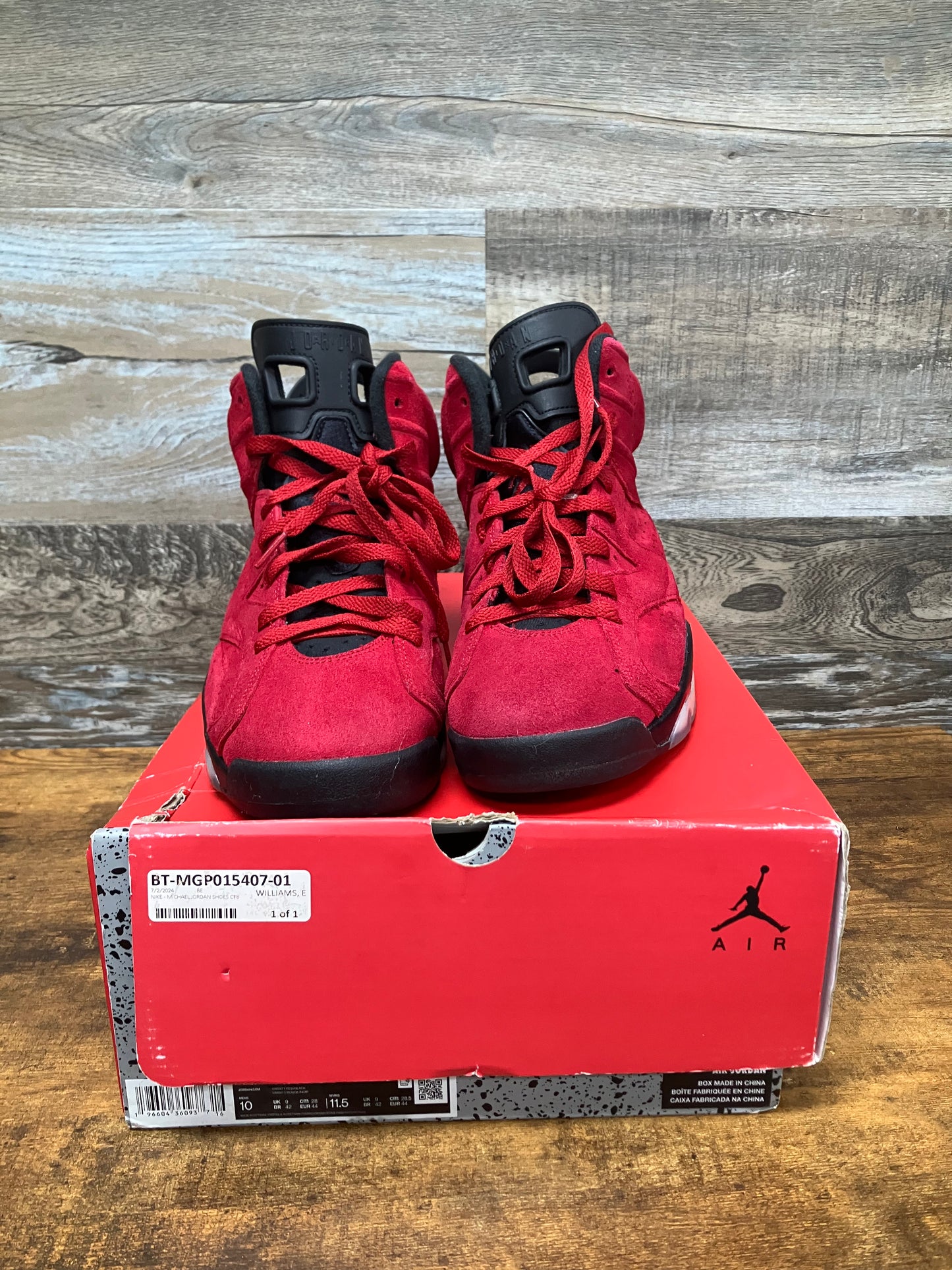 Jordan 6 Toro Size 10