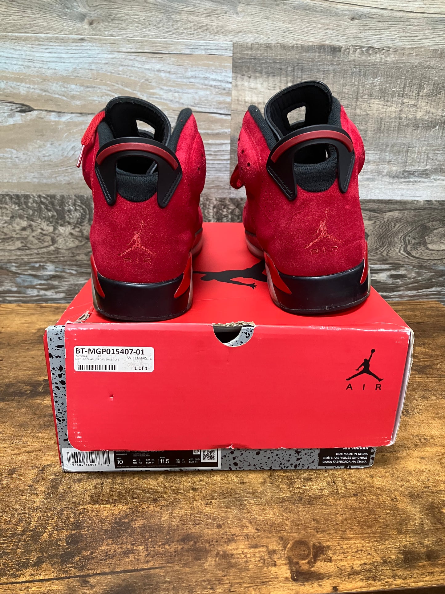 Jordan 6 Toro Size 10