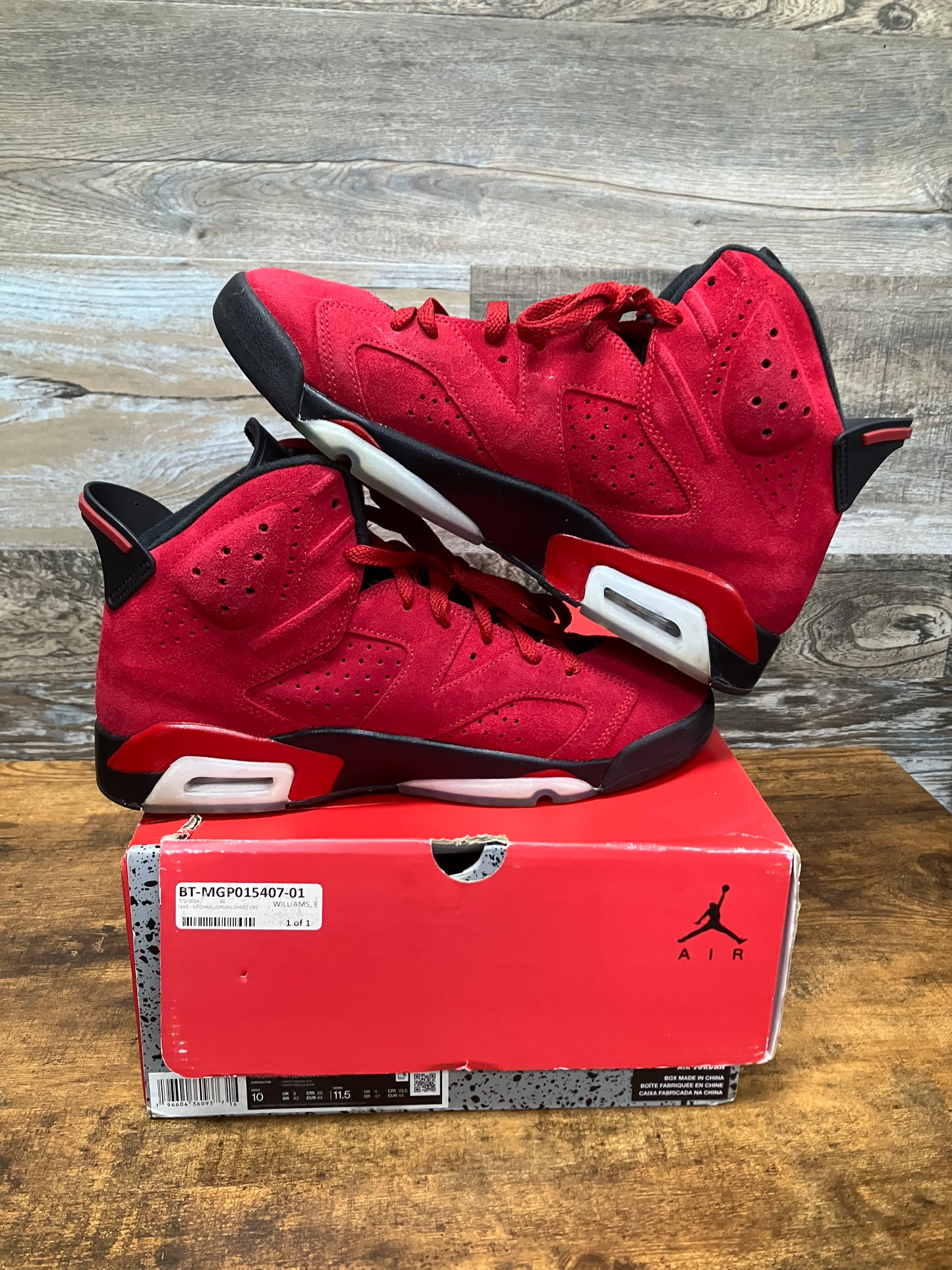 Jordan 6 Toro Size 10