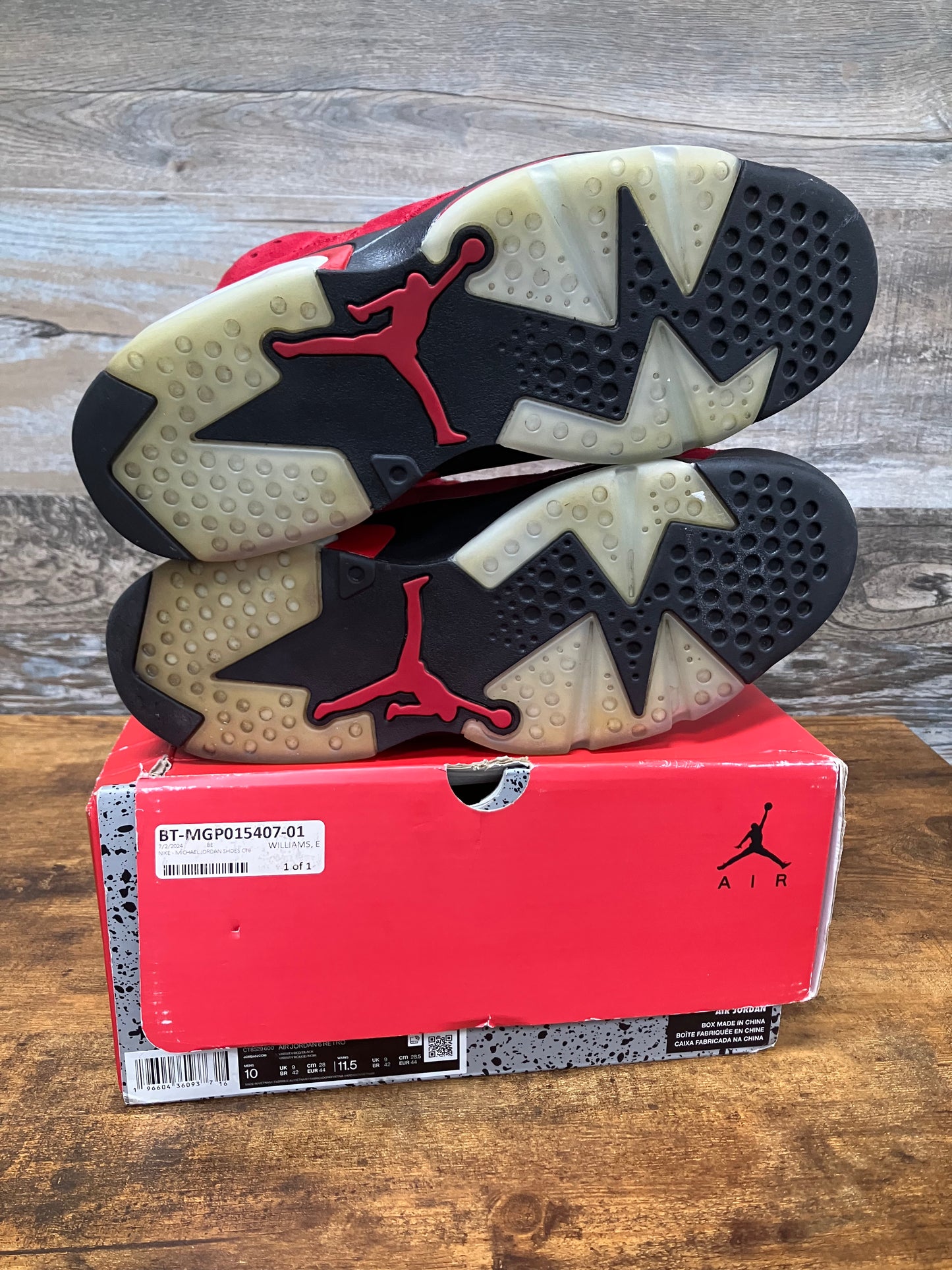 Jordan 6 Toro Size 10