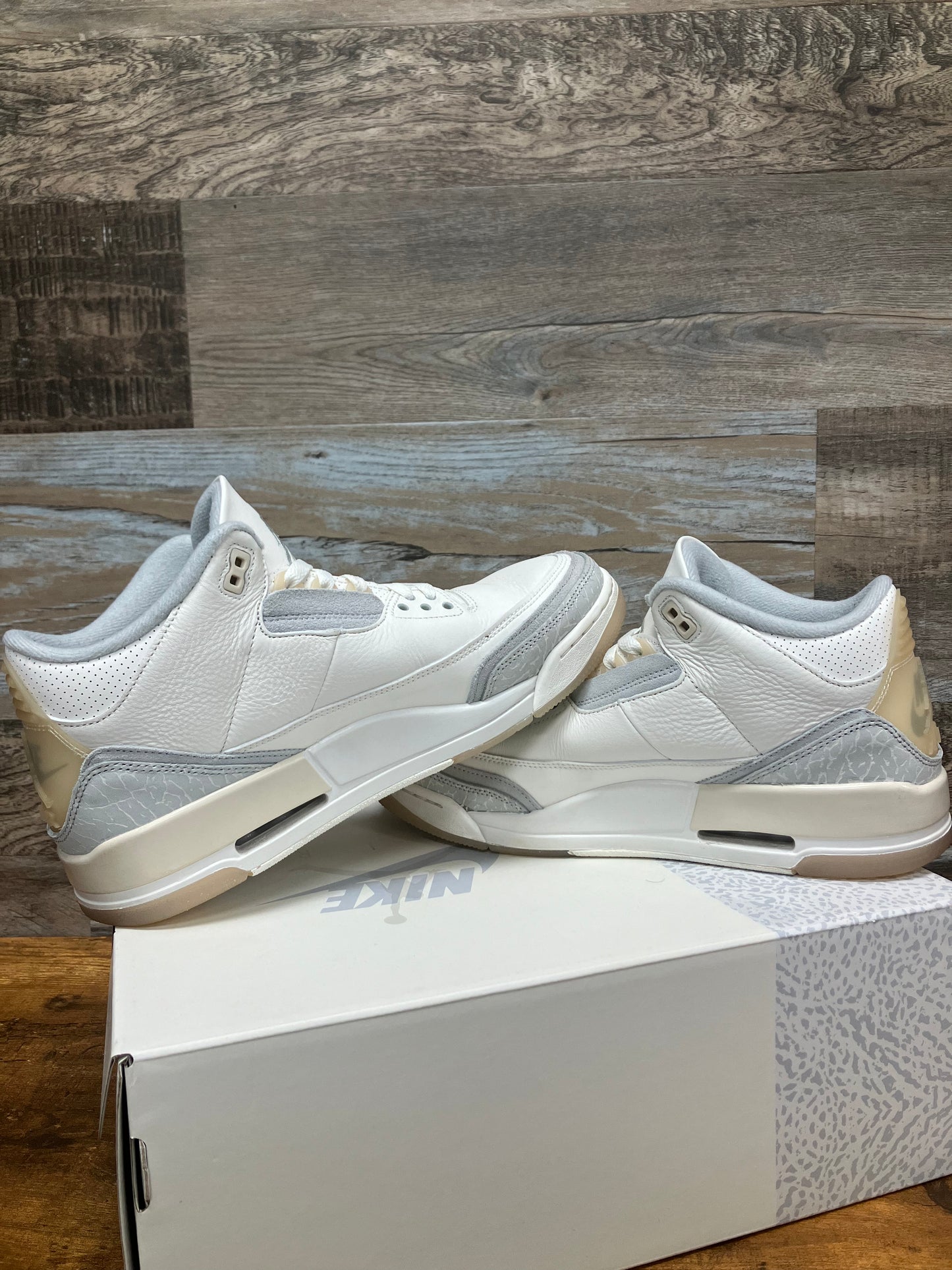 10.5-Air Jordan 3 Retro Craft ivory