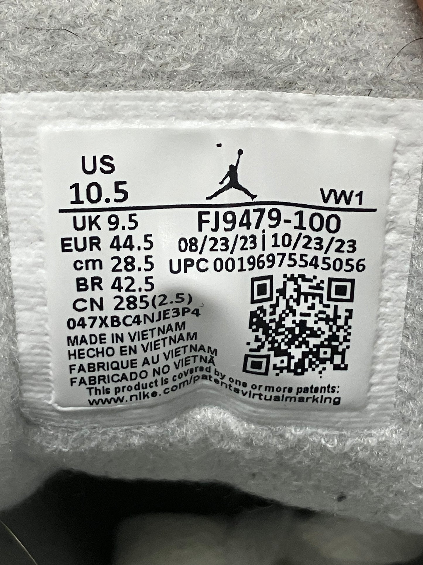 10.5-Air Jordan 3 Retro Craft ivory